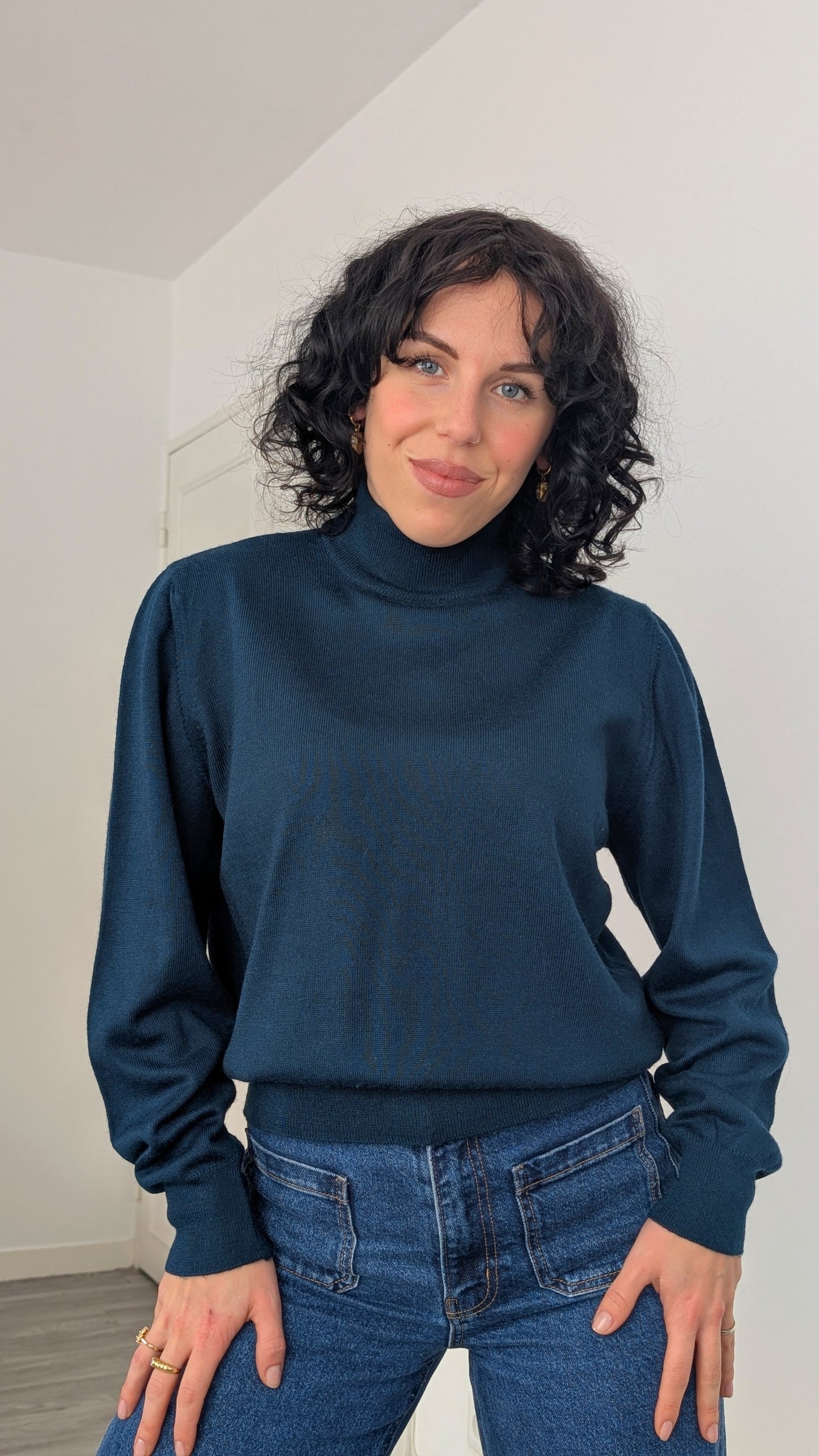 Pull col montant laine douce T38-40