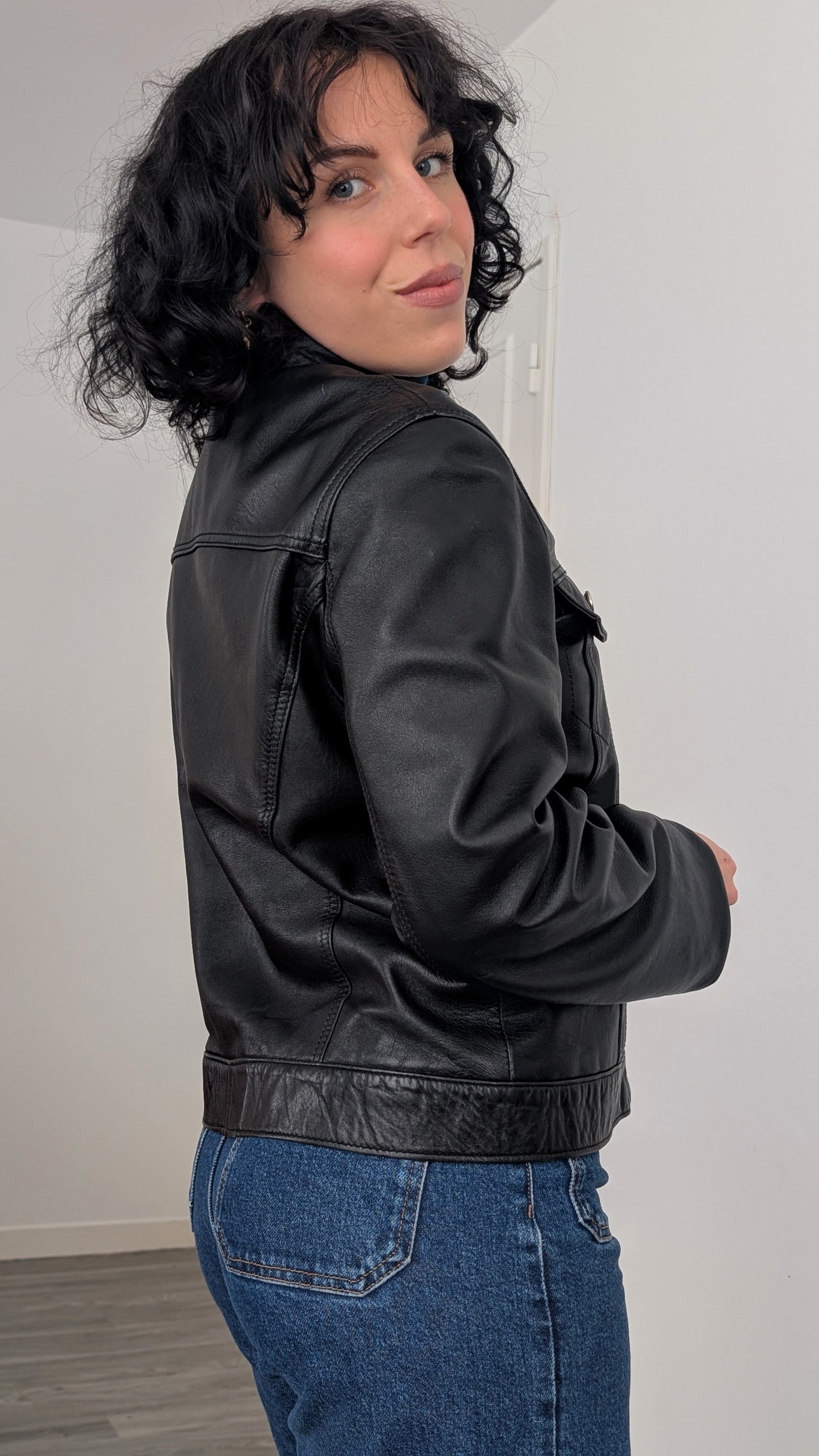 Veste/bombers cuir T38-40