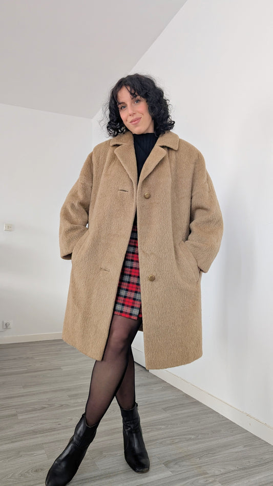 Manteau 60s laine et mohair T42