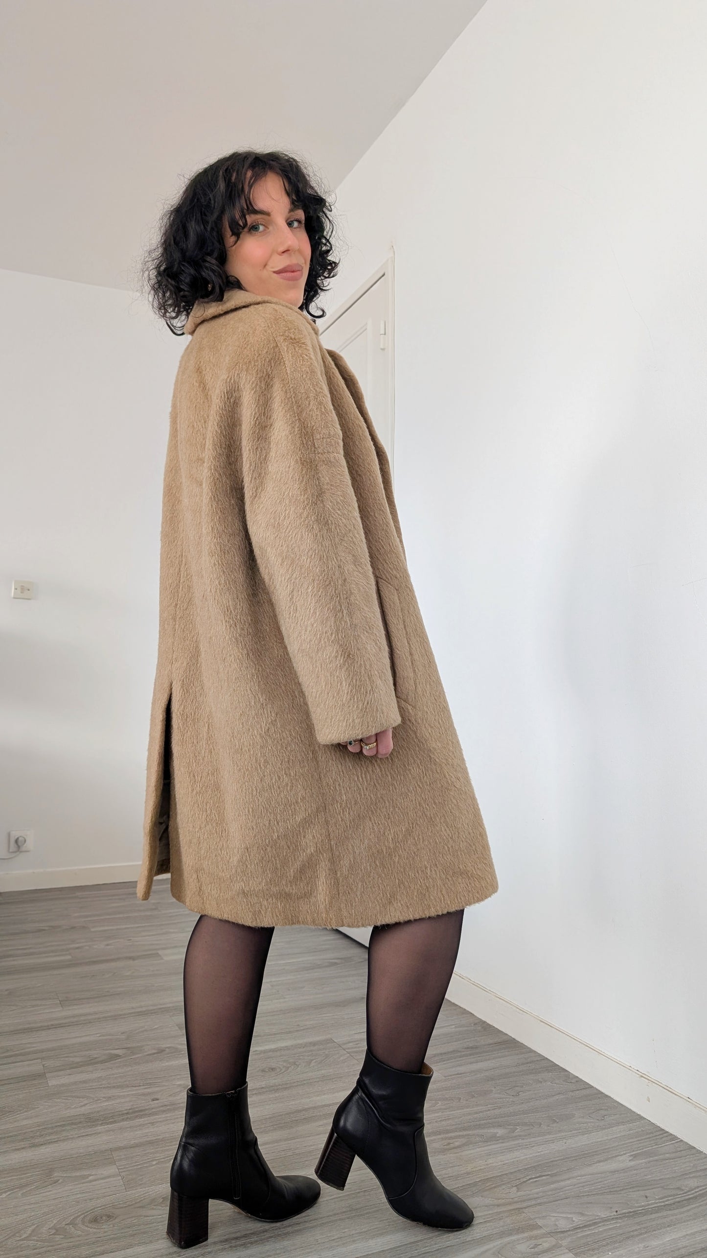 Manteau 60s laine et mohair T42