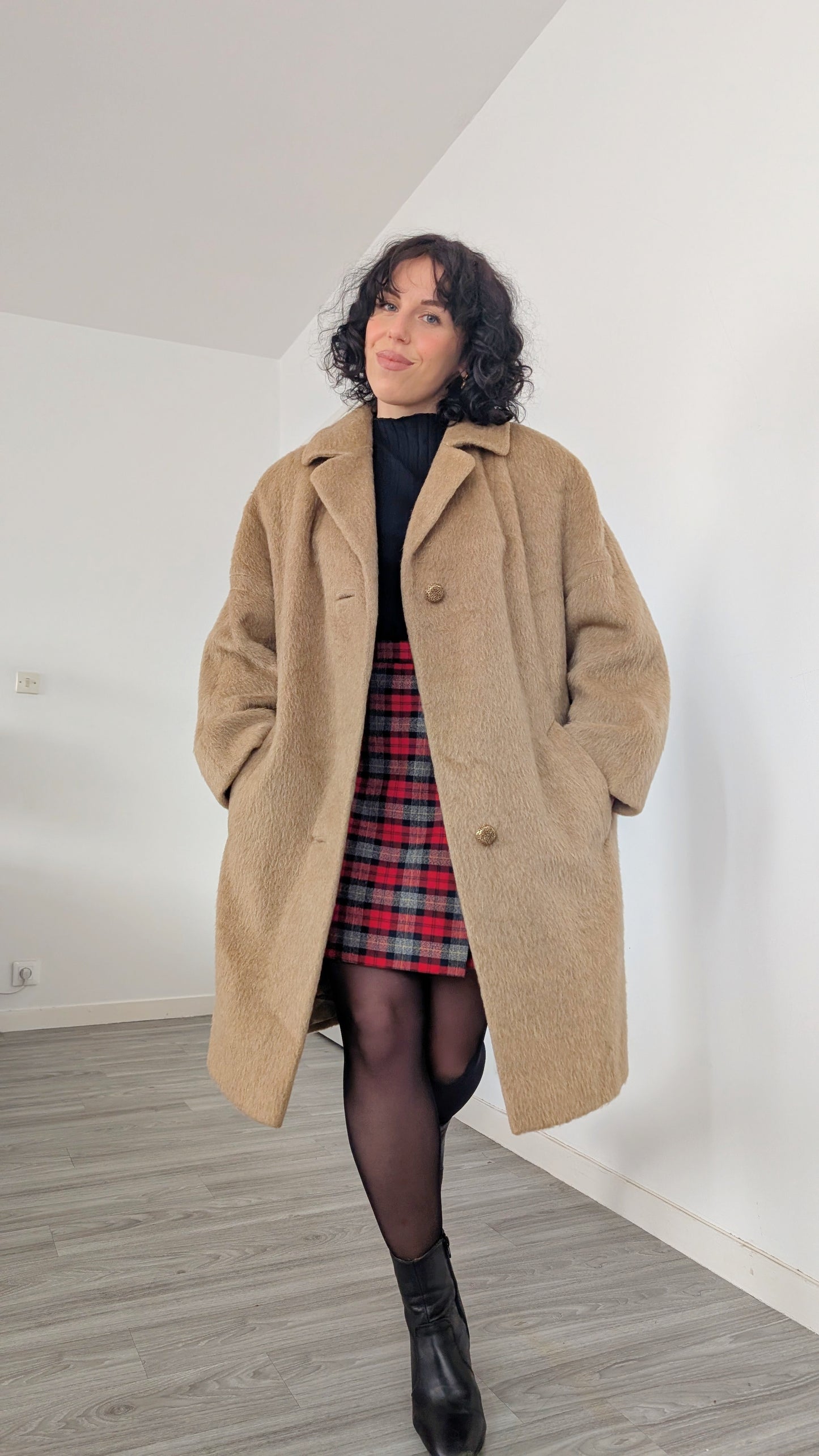 Manteau 60s laine et mohair T42
