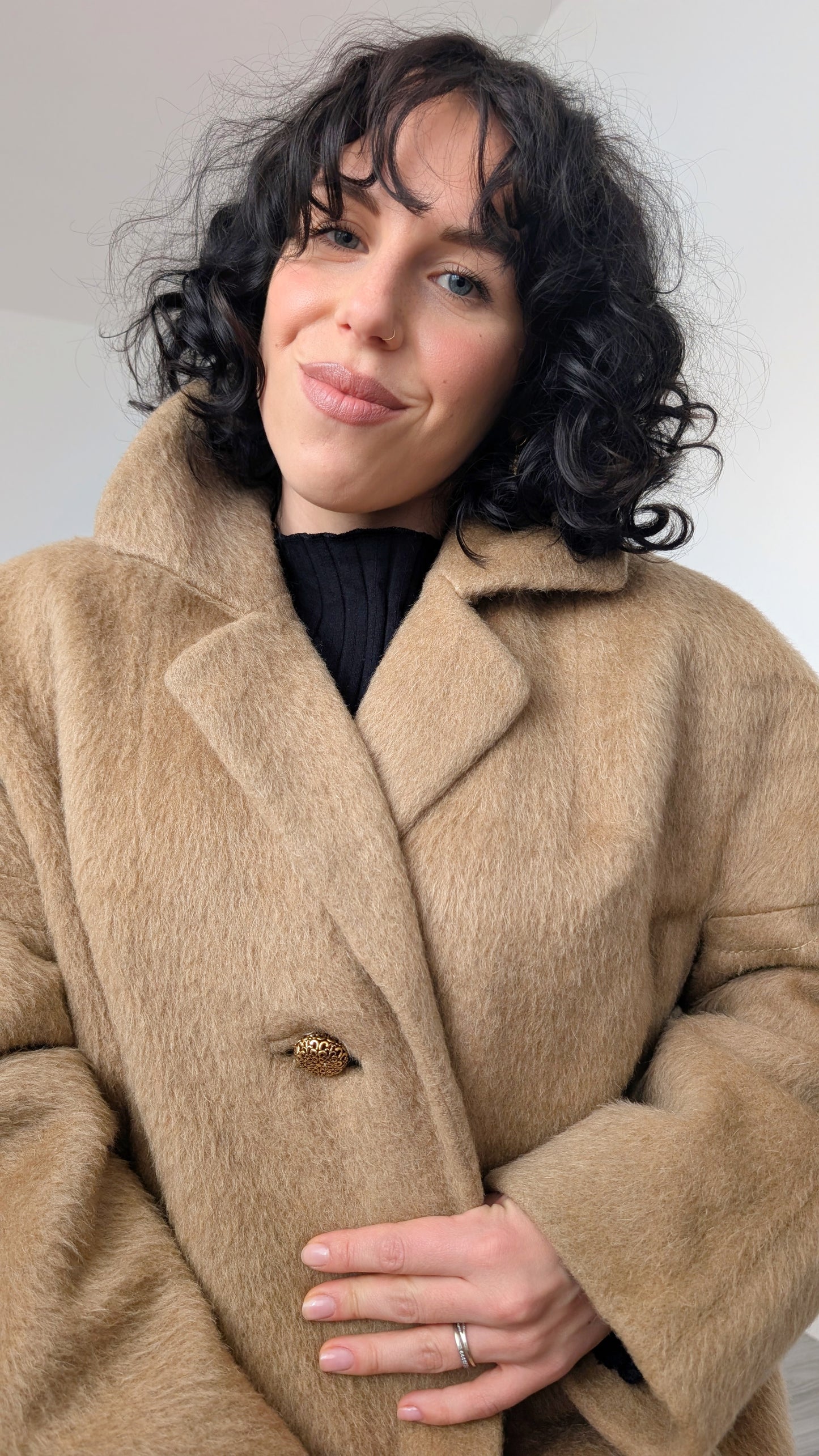 Manteau 60s laine et mohair T42