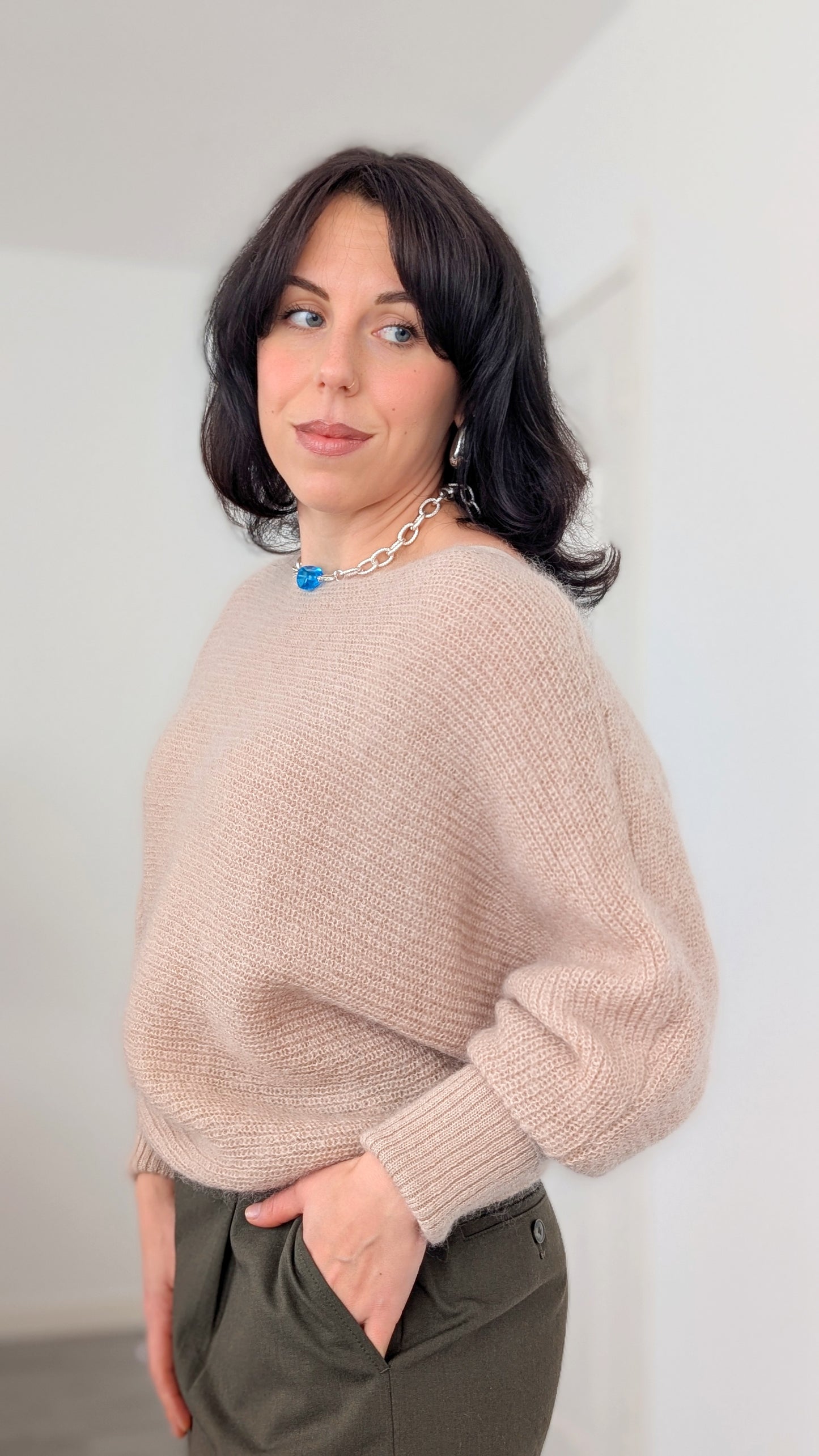 Pull mohair et cachemire du 34 au 44