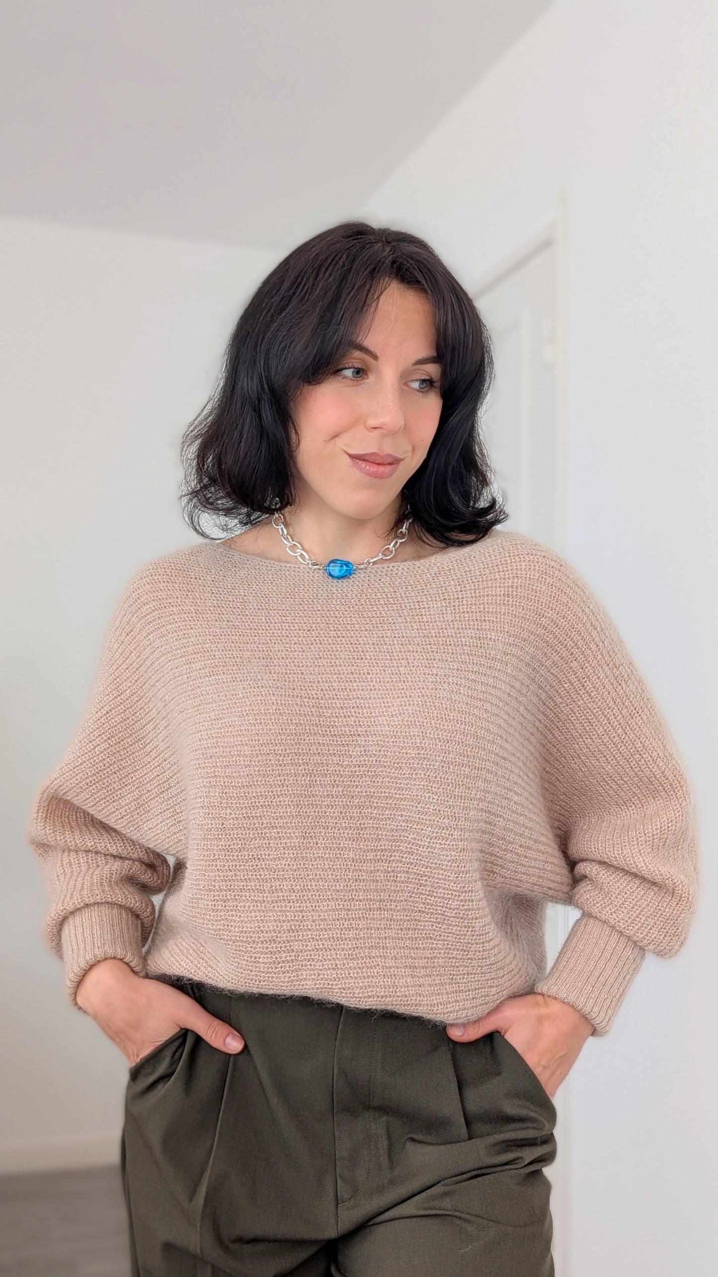 Pull mohair et cachemire du 34 au 44