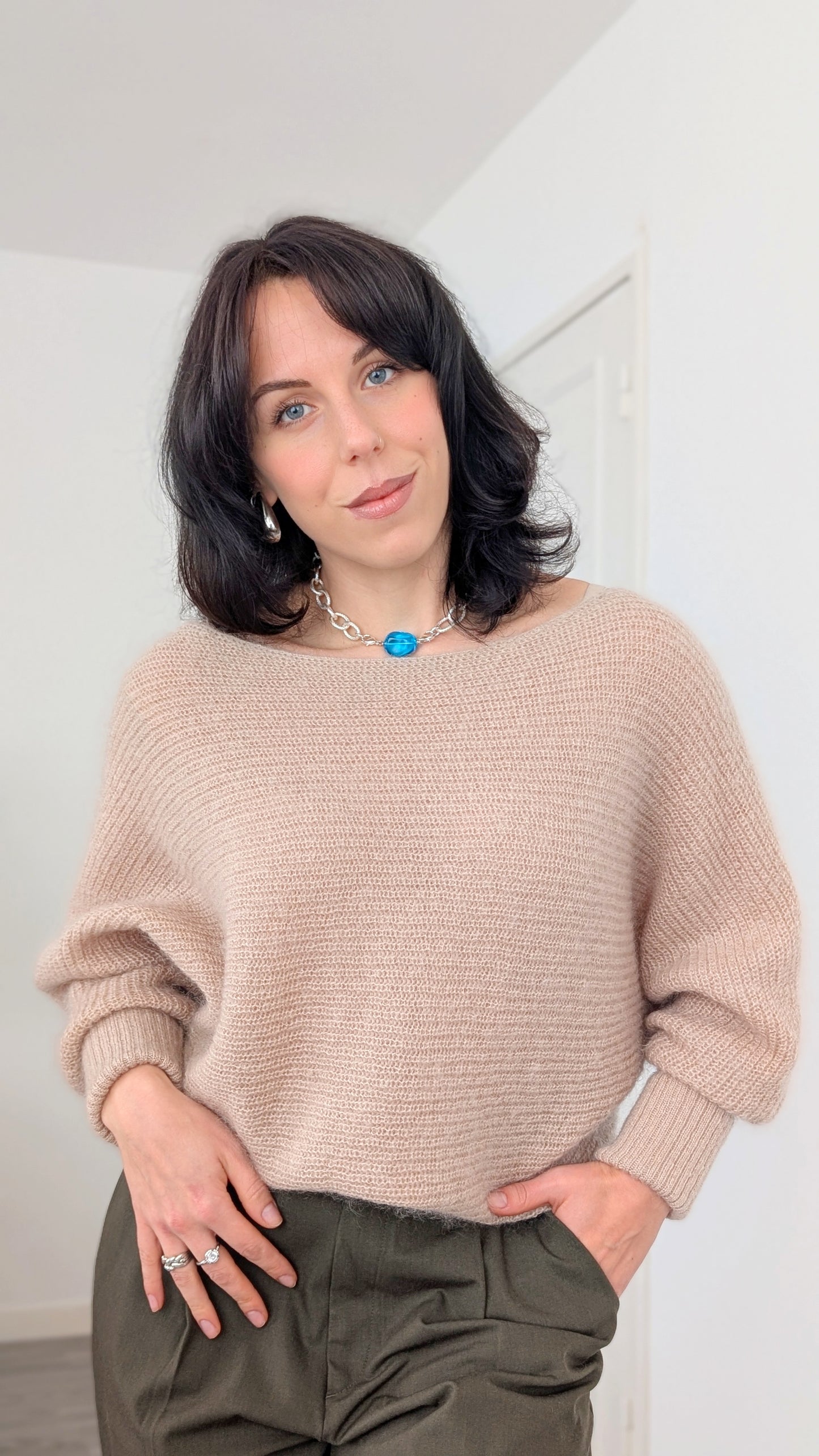 Pull mohair et cachemire du 34 au 44