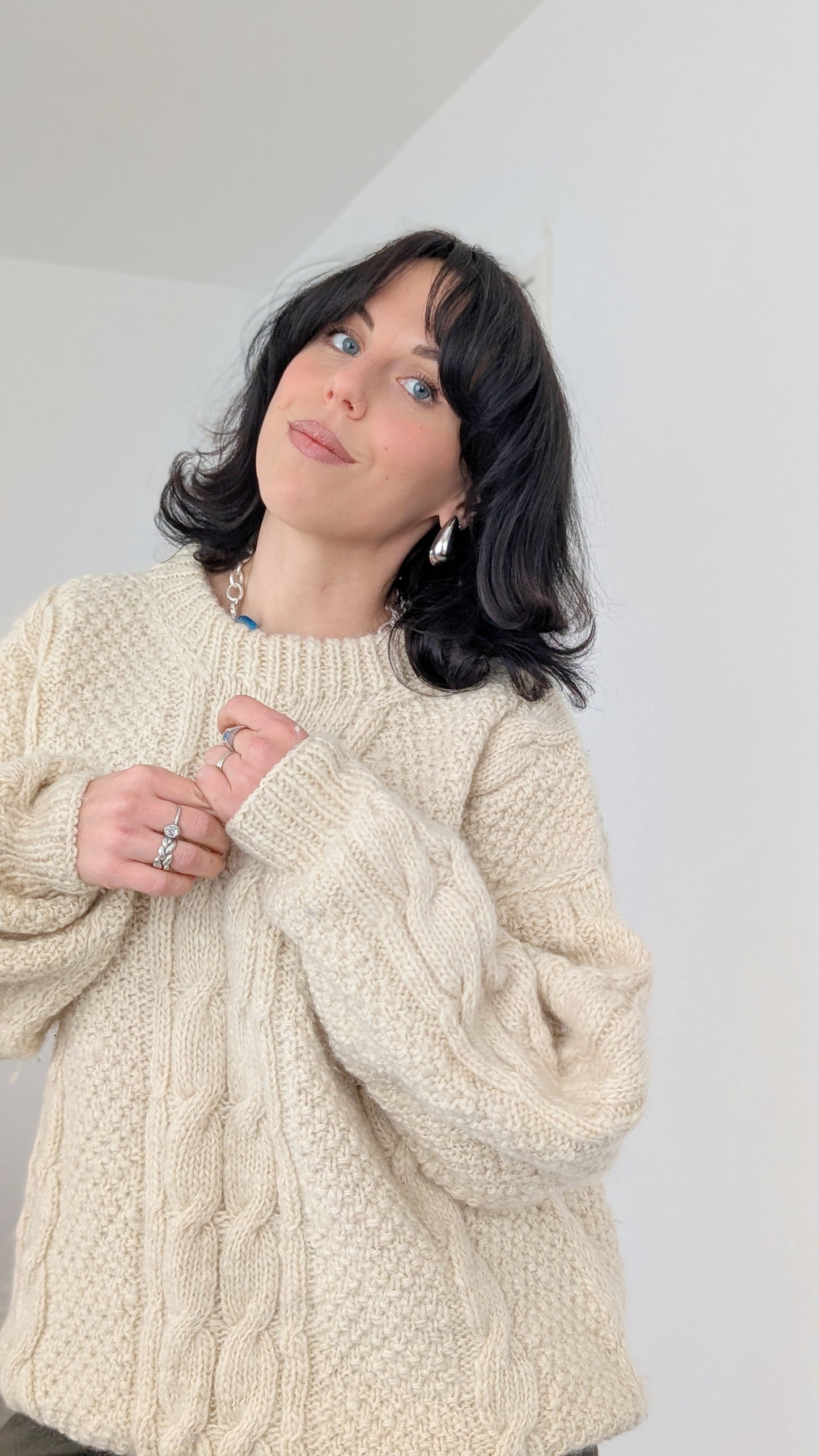 Pull irlandais pure laine jusqu'à taille 44