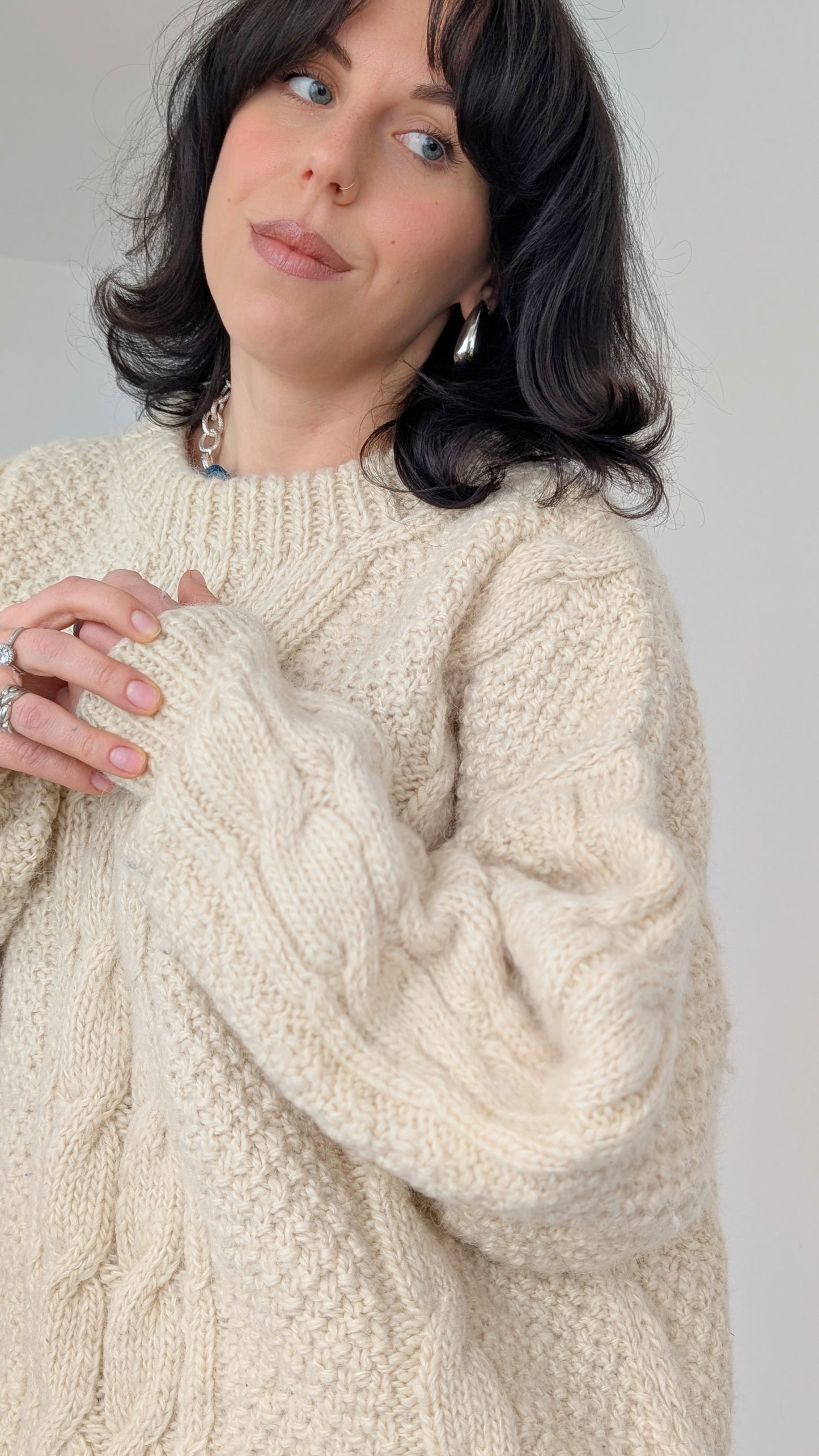 Pull irlandais pure laine jusqu'à taille 44