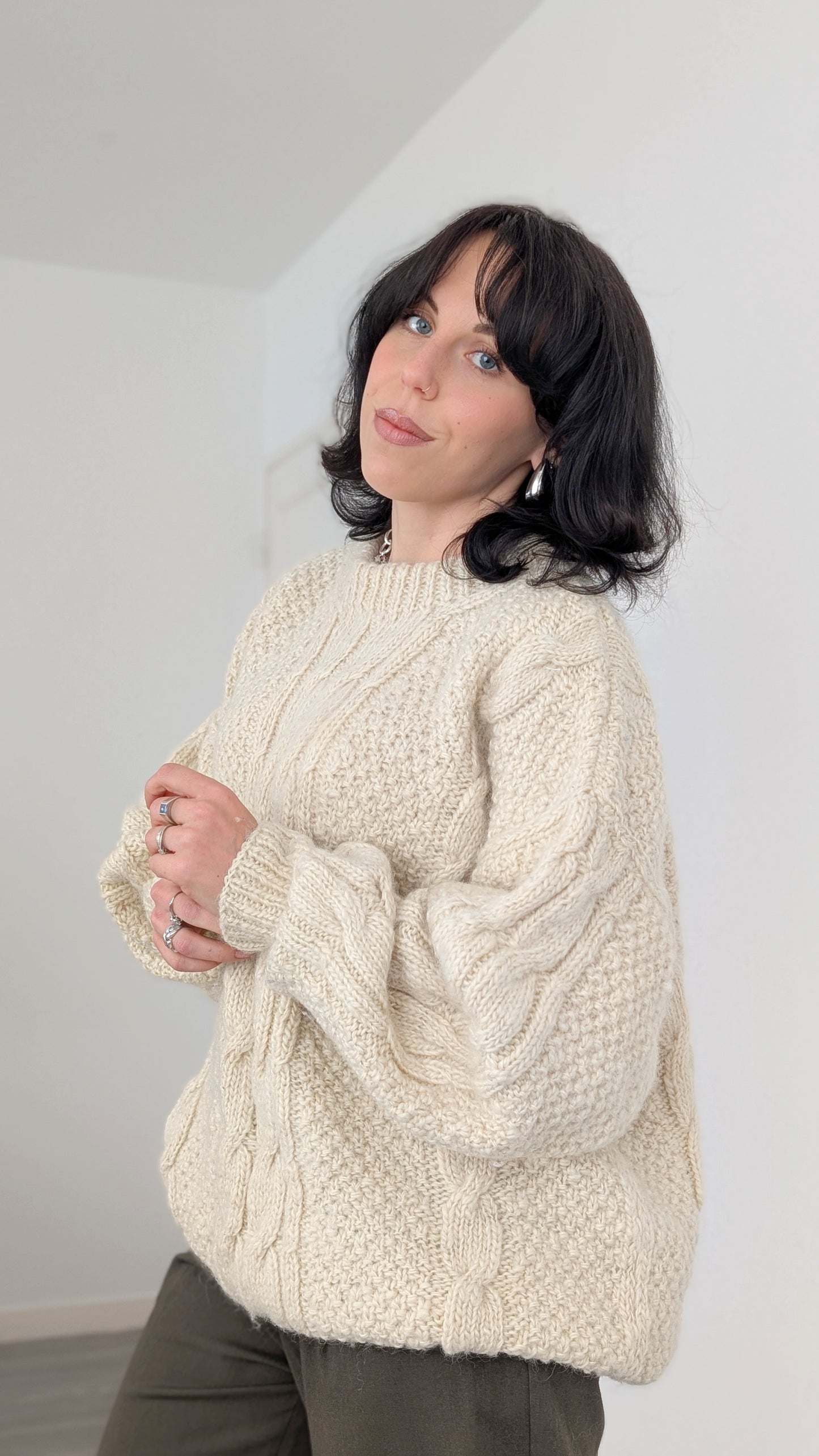 Pull irlandais pure laine jusqu'à taille 44