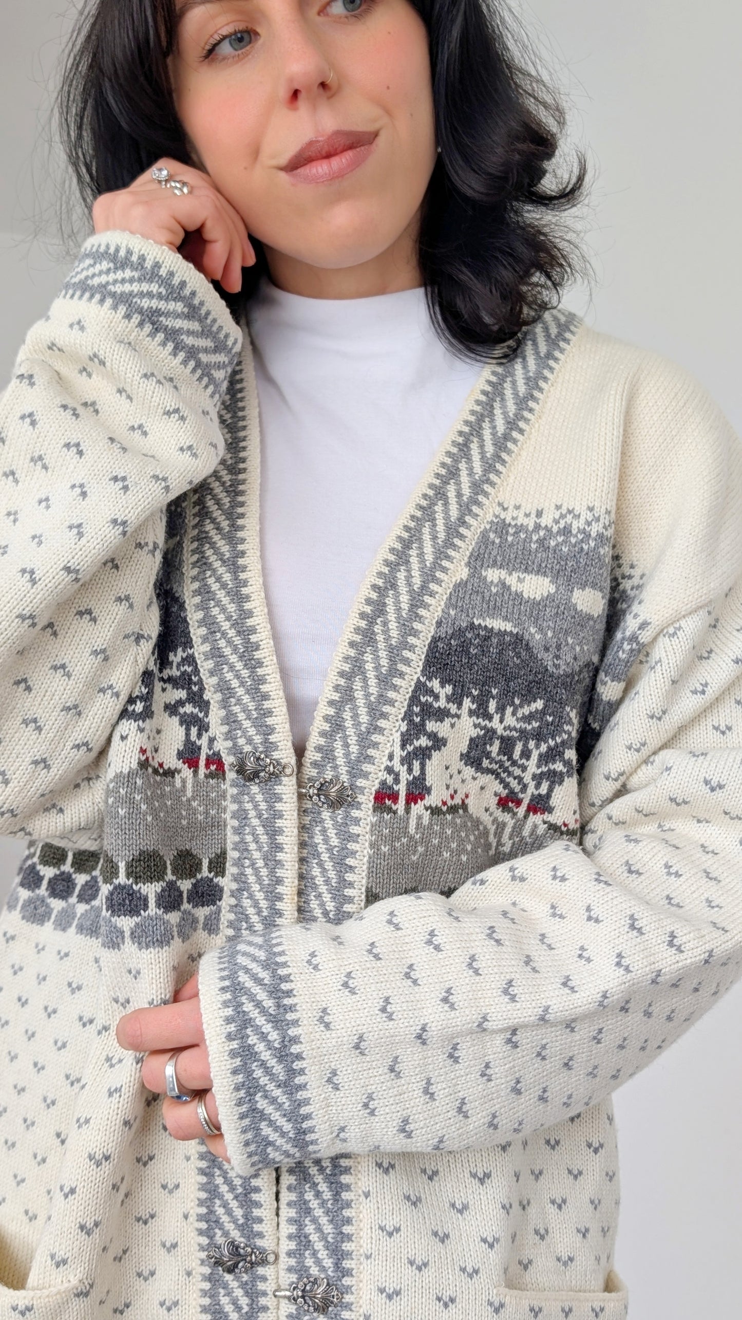 Cardigan finlandais pure laine du 34 au 42