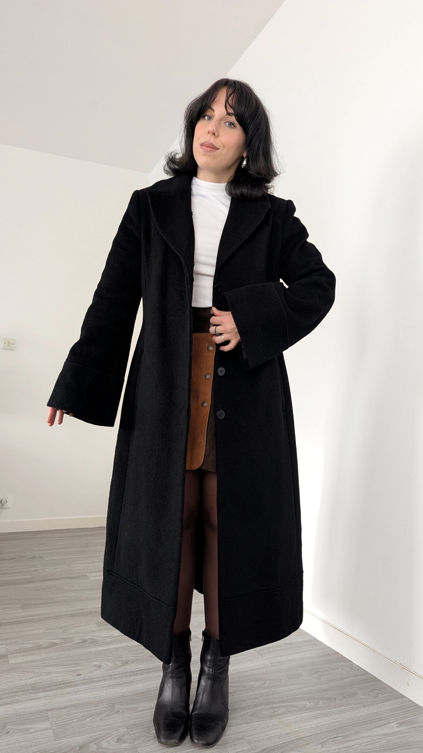 Manteau laine et mohair T38-40