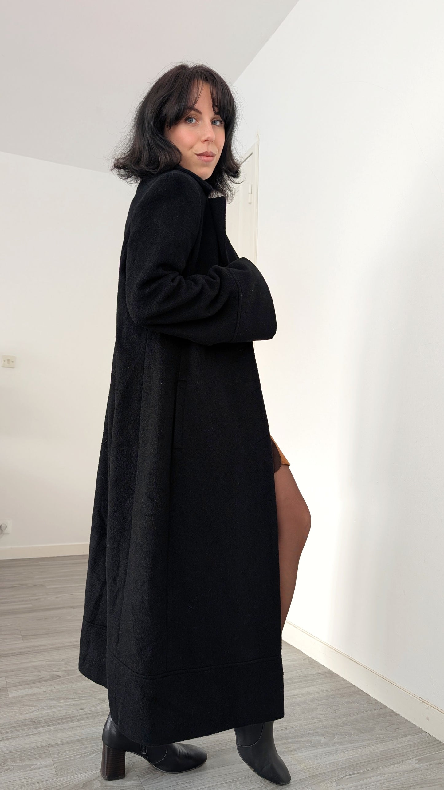 Manteau laine et mohair T38-40