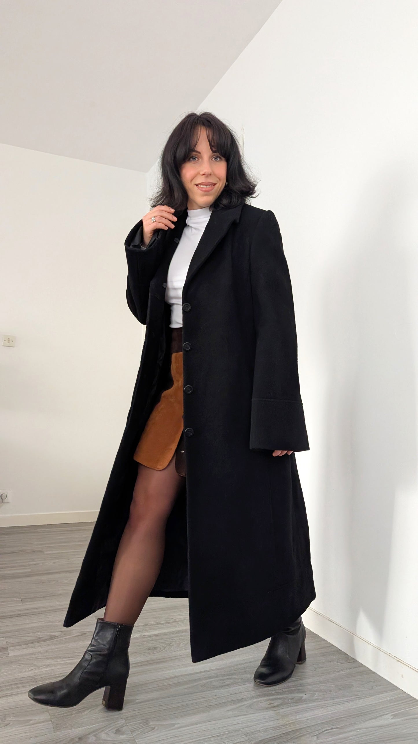 Manteau laine et mohair T38-40