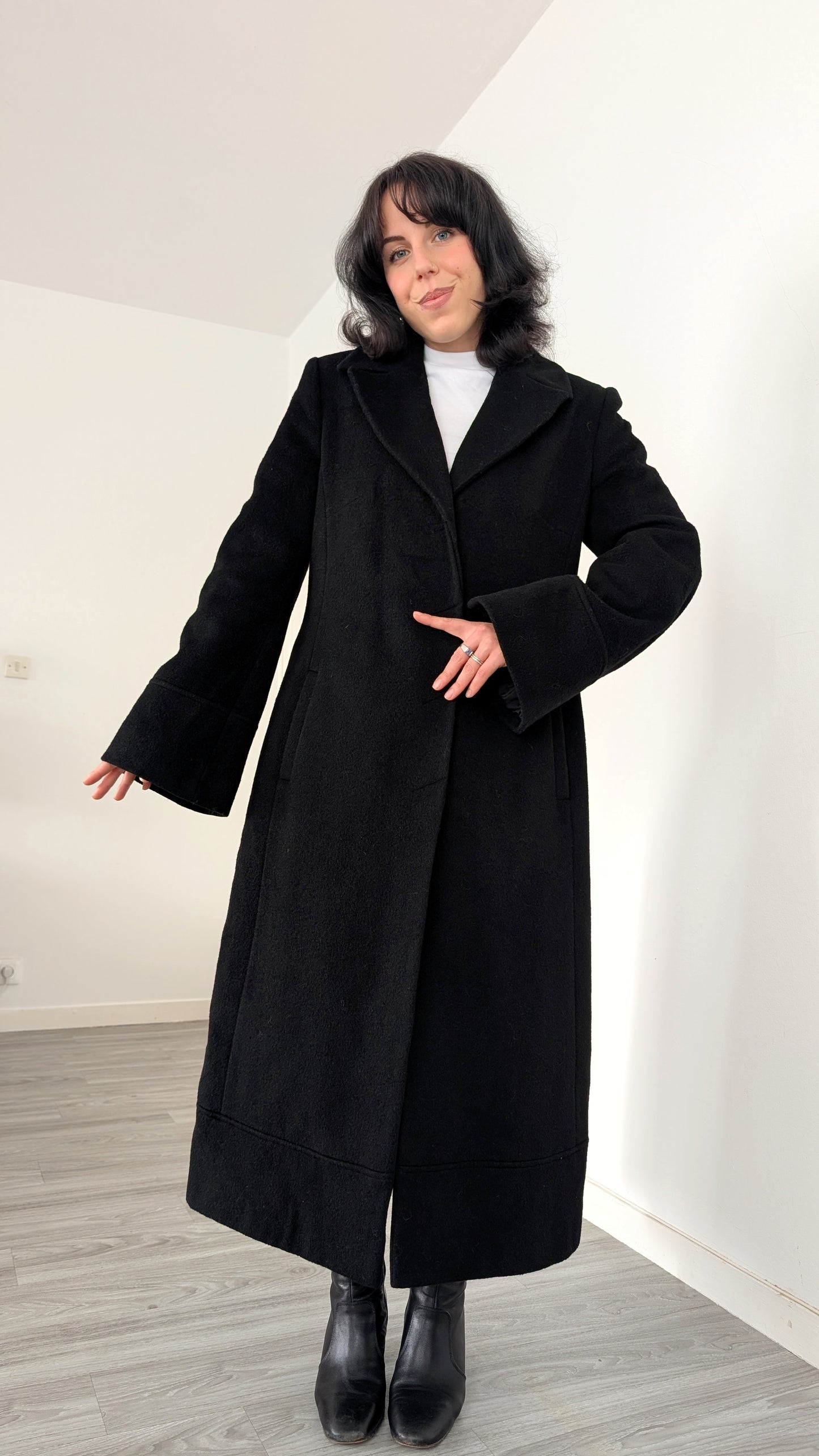 Manteau laine et mohair T38-40