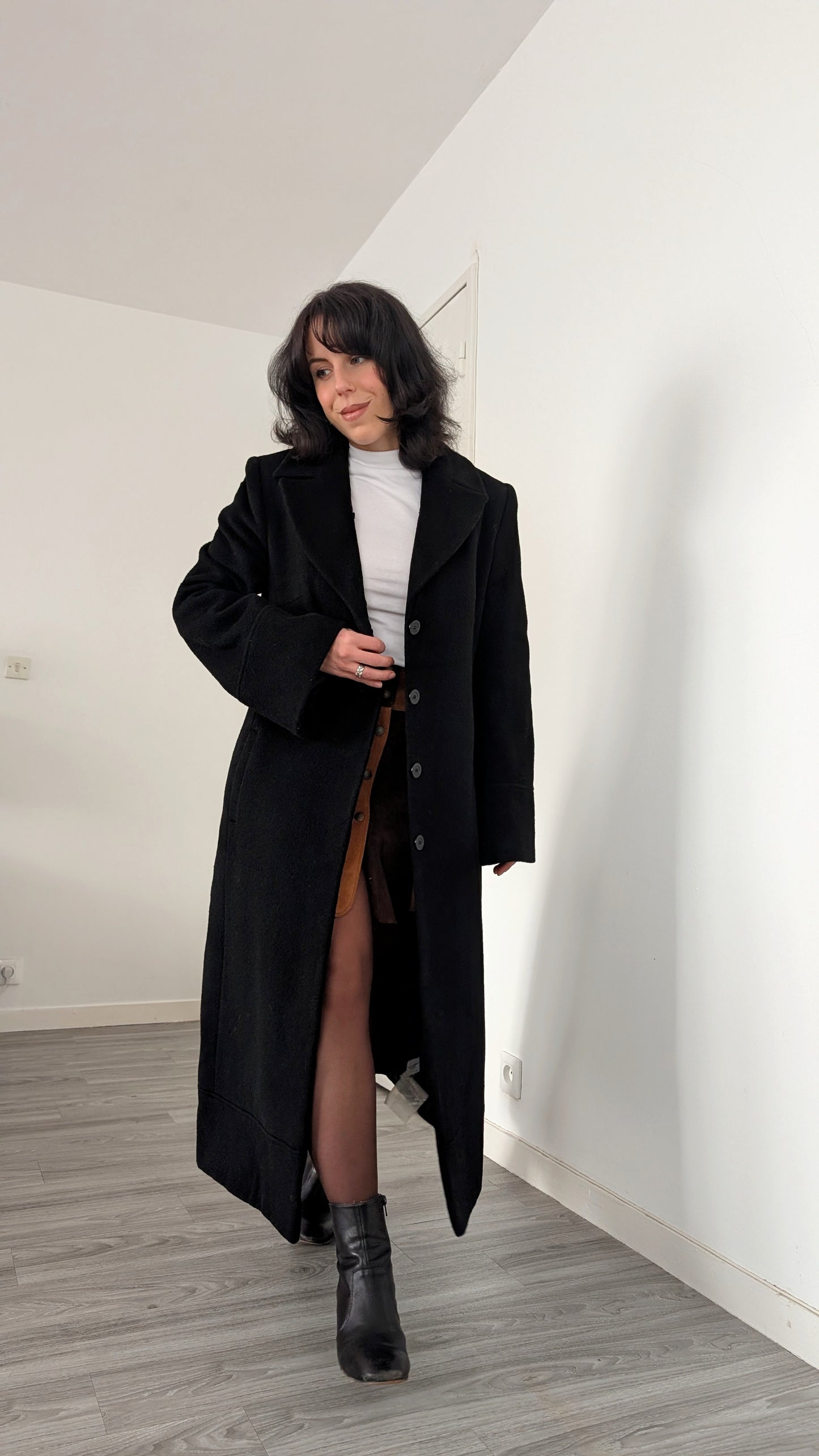 Manteau laine et mohair T38-40