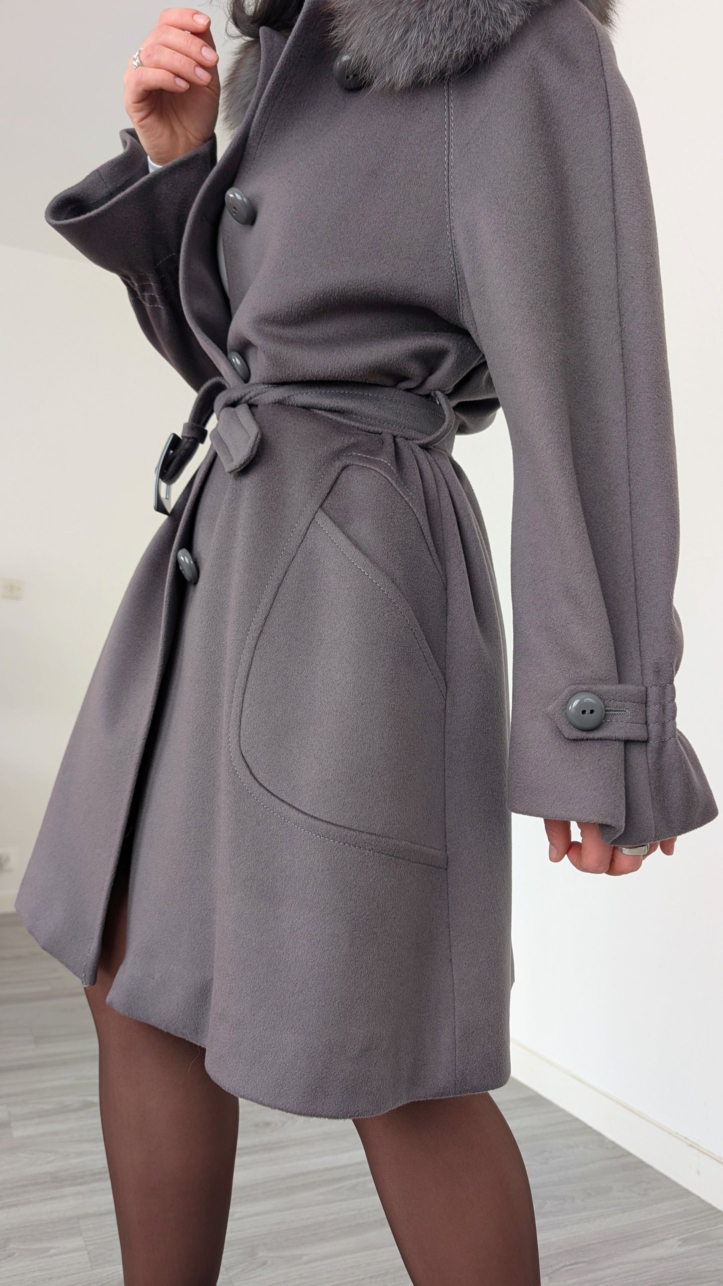 Manteau 70s pure laine T38