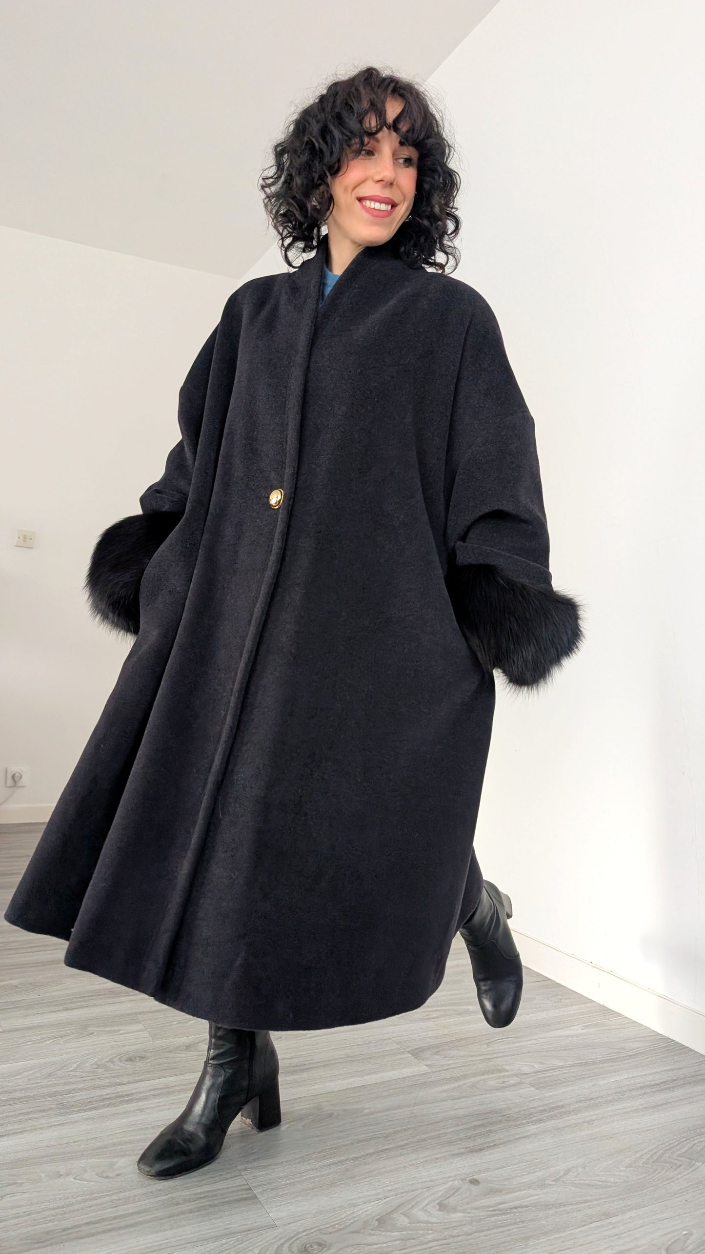 Manteau laine et cachemire italien du 40 au 44