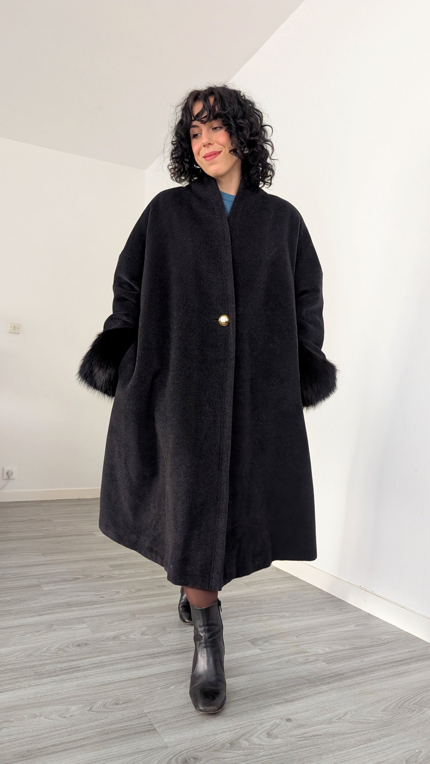 Manteau laine et cachemire italien du 40 au 44