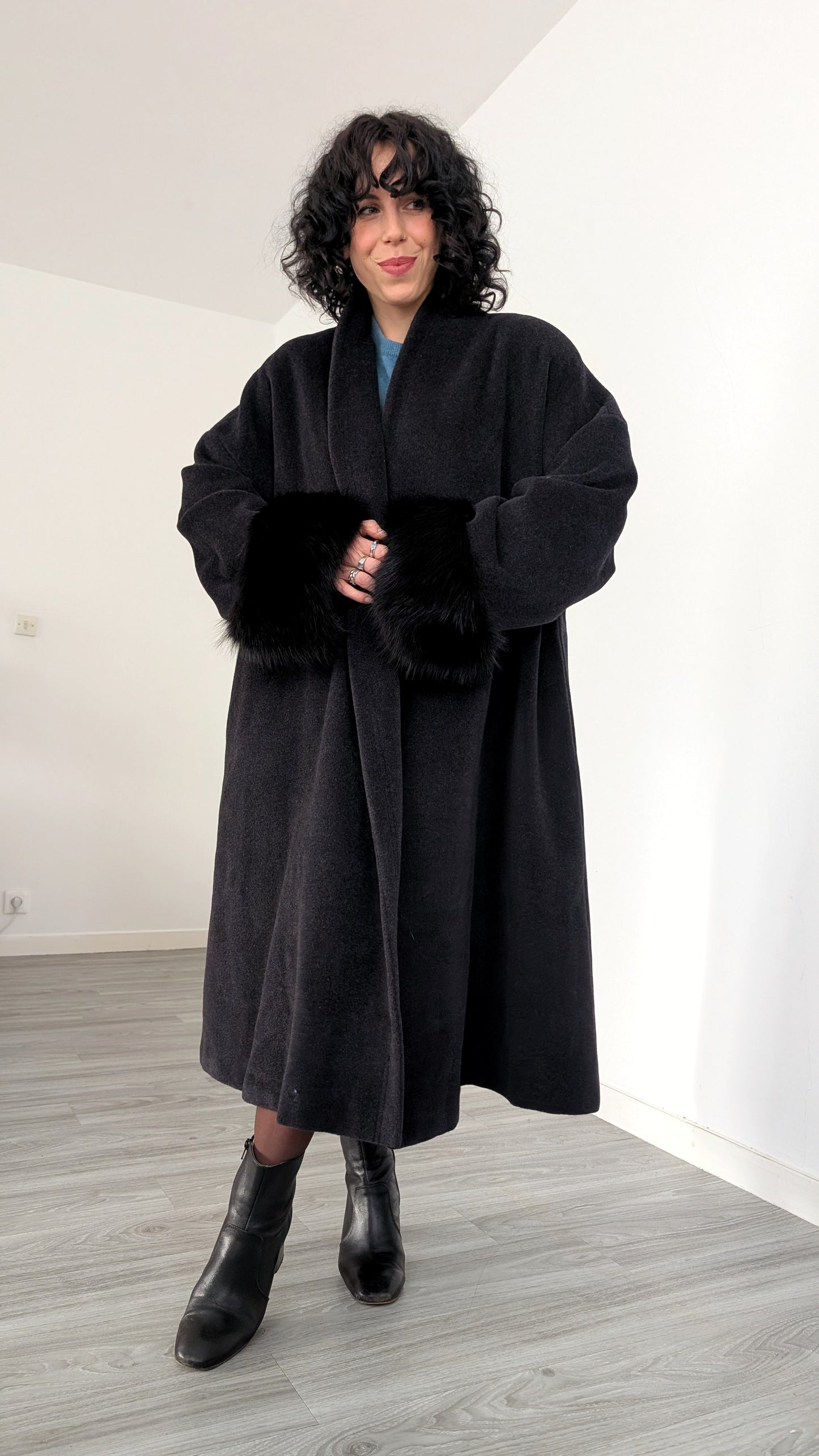 Manteau laine et cachemire italien du 40 au 44