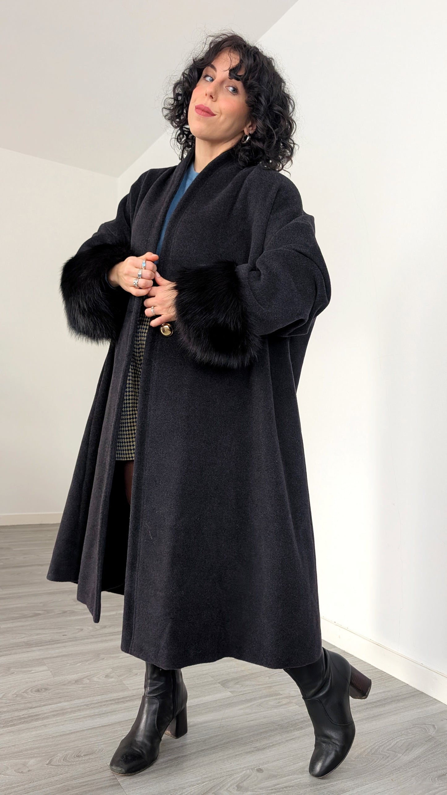 Manteau laine et cachemire italien du 40 au 44