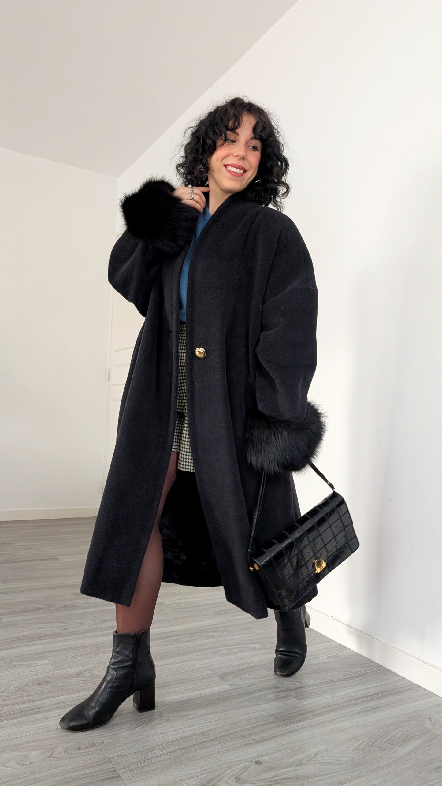 Manteau laine et cachemire italien du 40 au 44