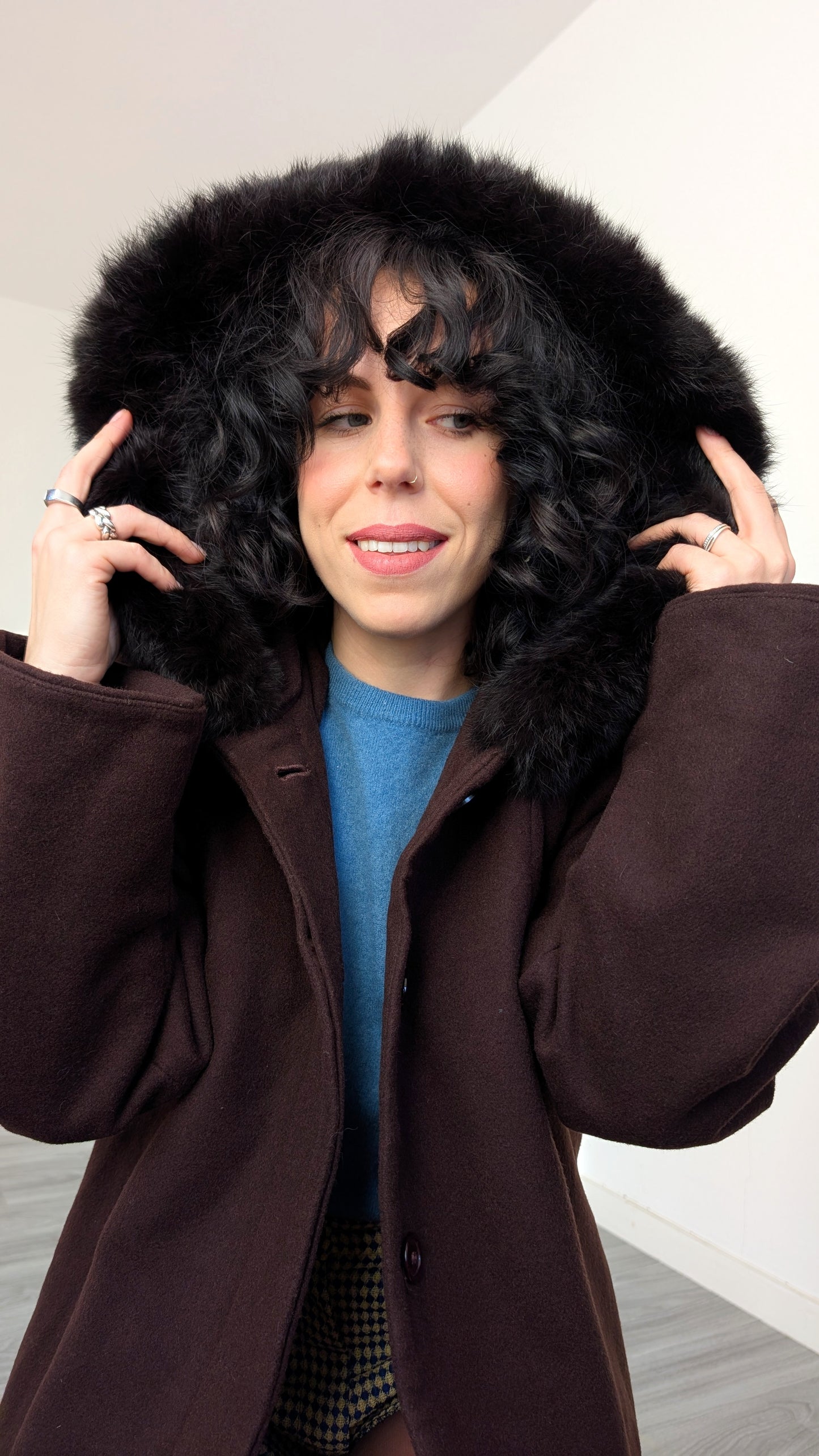 Manteau laine 80s T40-42