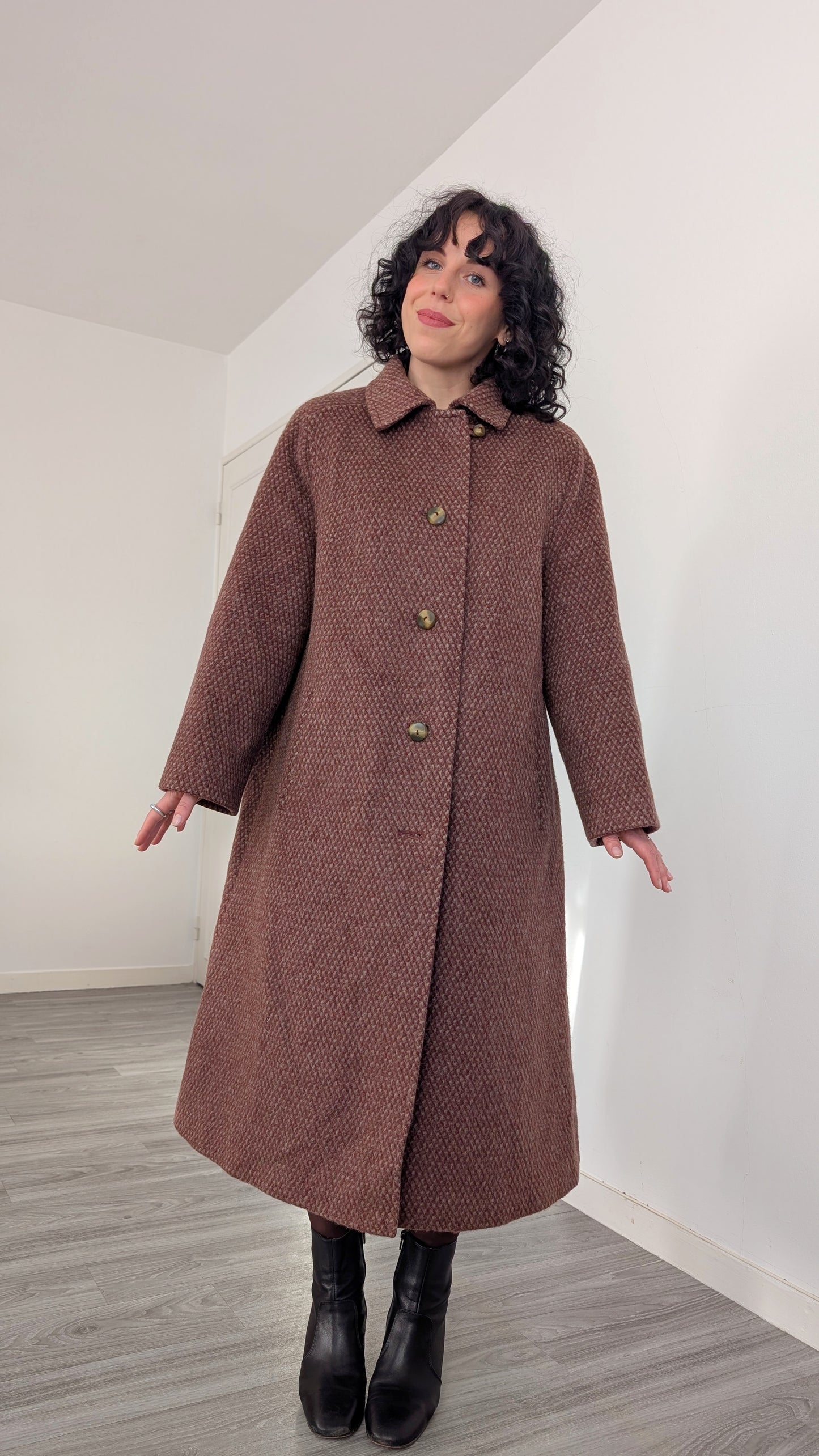 Manteau laine 60s taille du 34 au 42