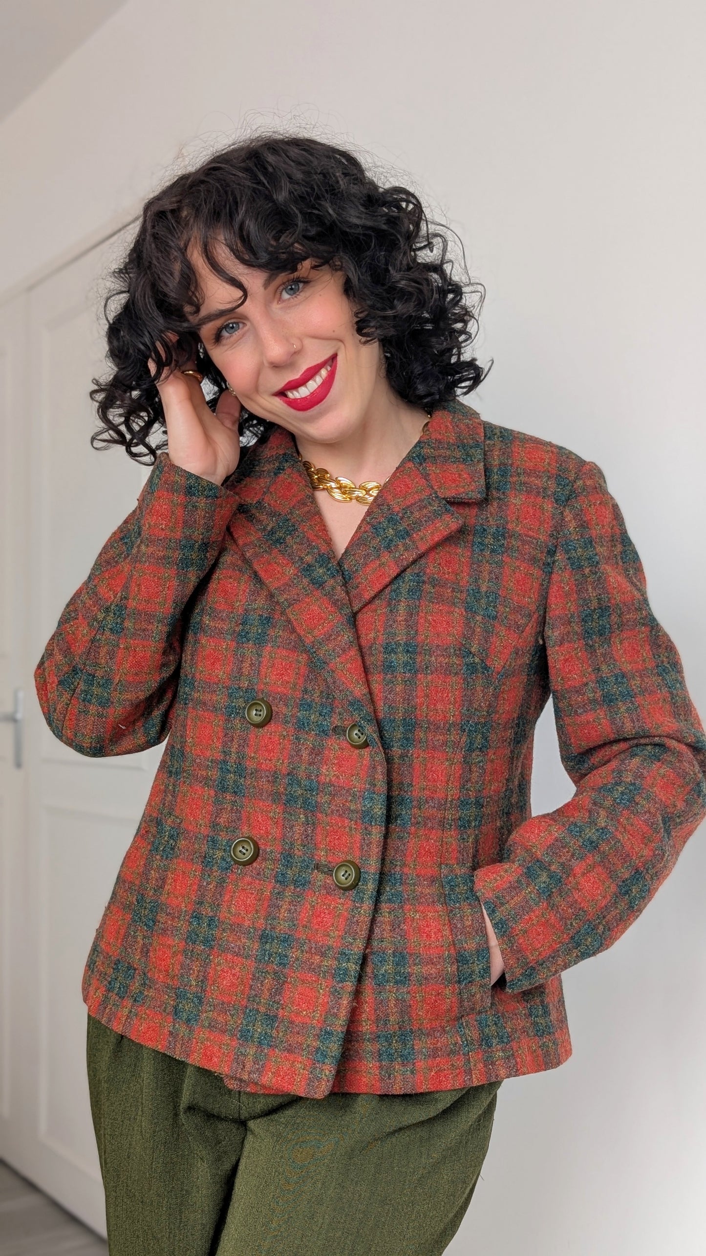 Manteau/veste laine 60s T38