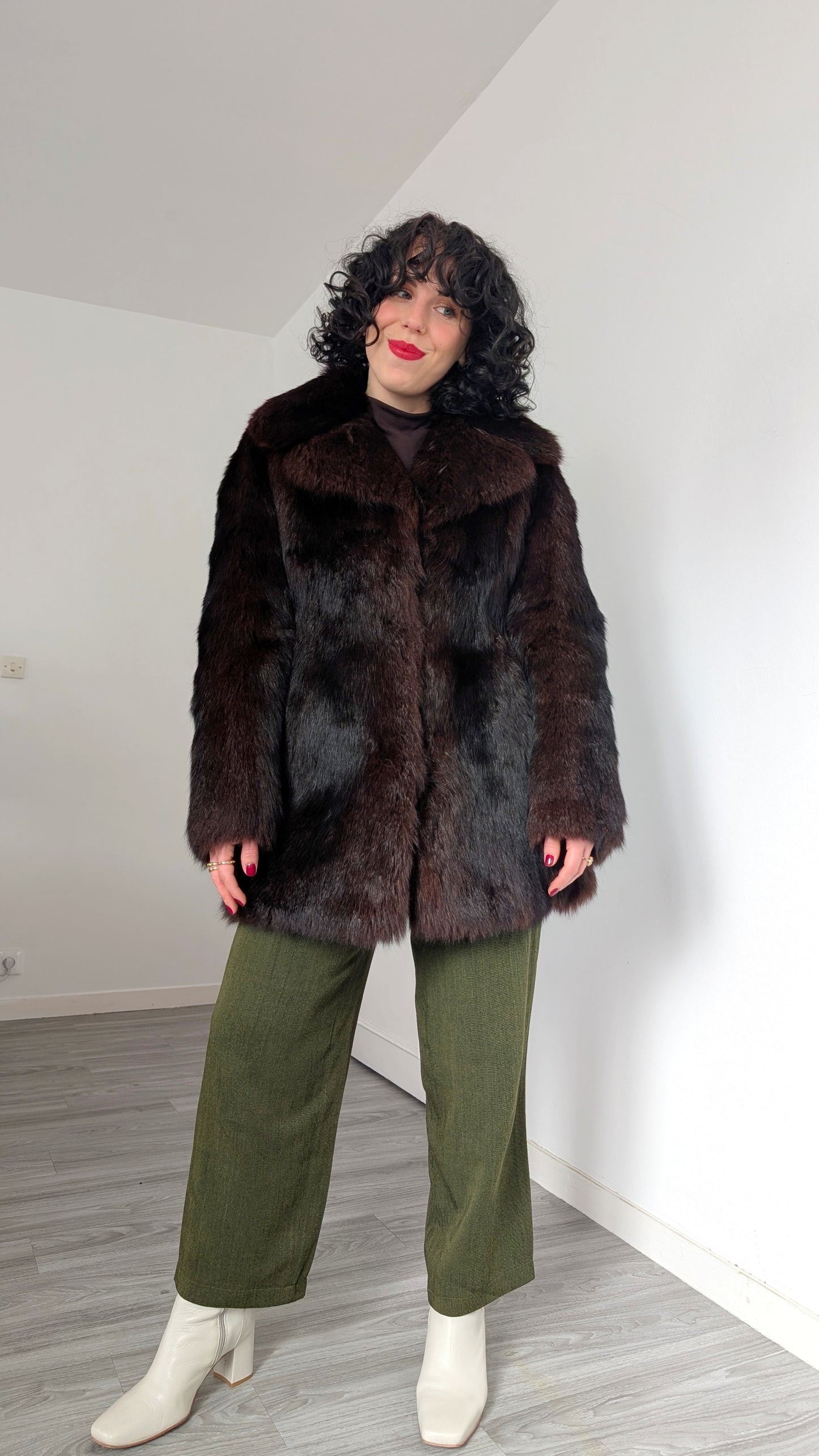 Manteau fourrure 70s T36