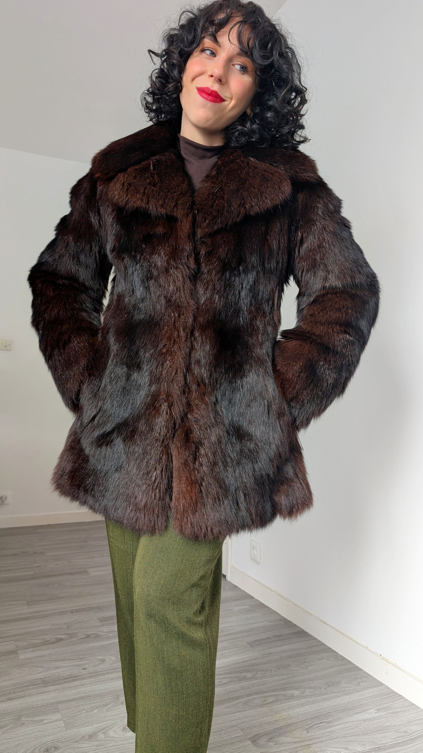 Manteau fourrure 70s T36