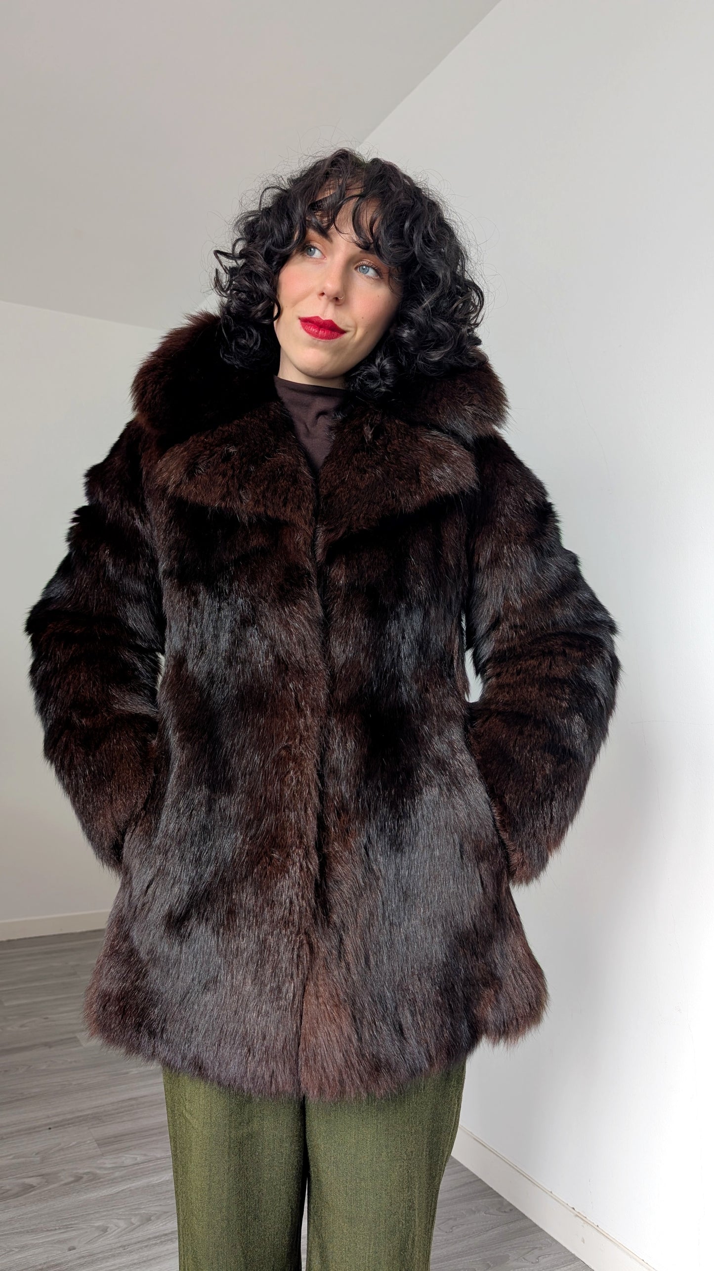 Manteau fourrure 70s T36