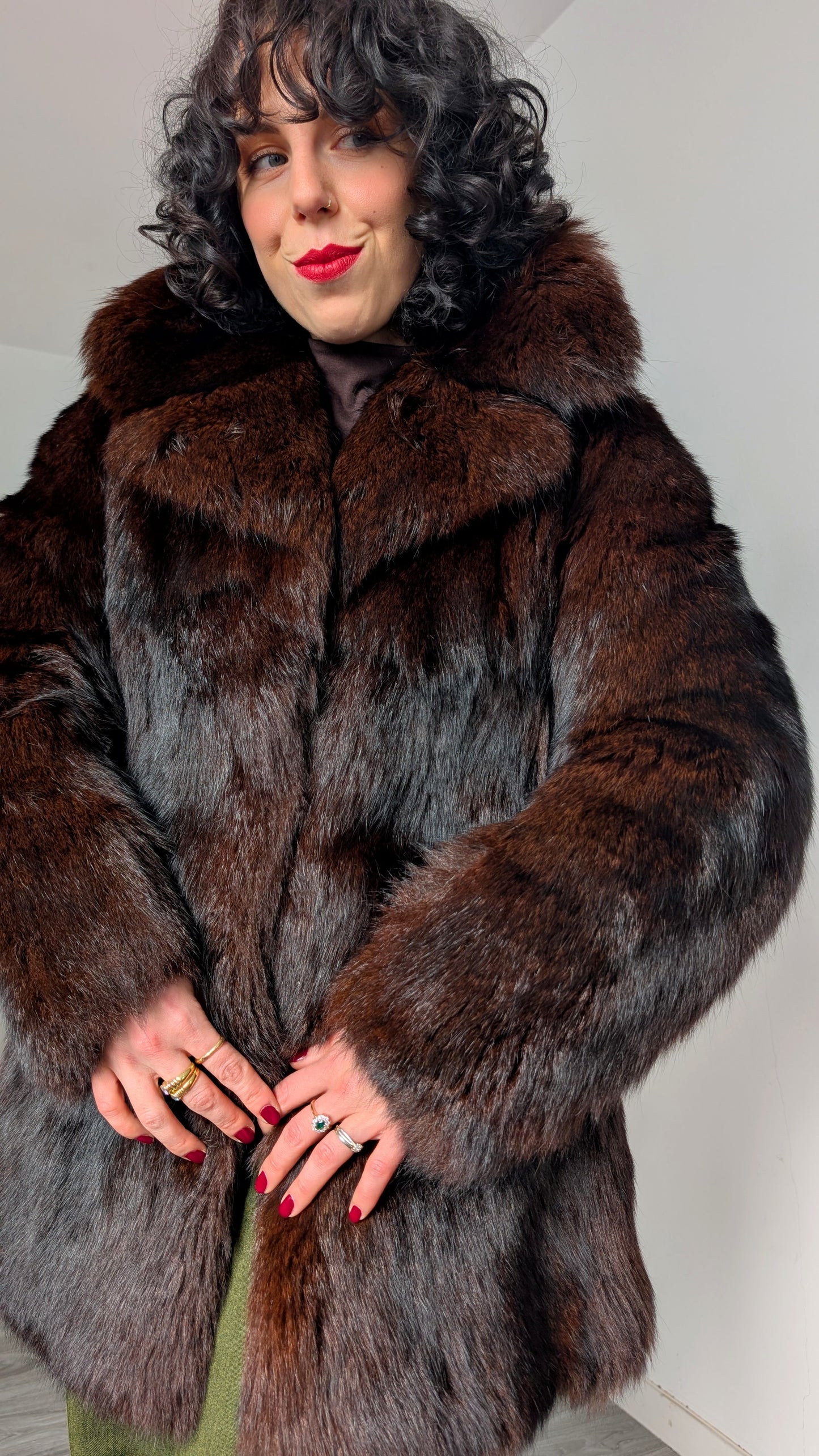 Manteau fourrure 70s T36