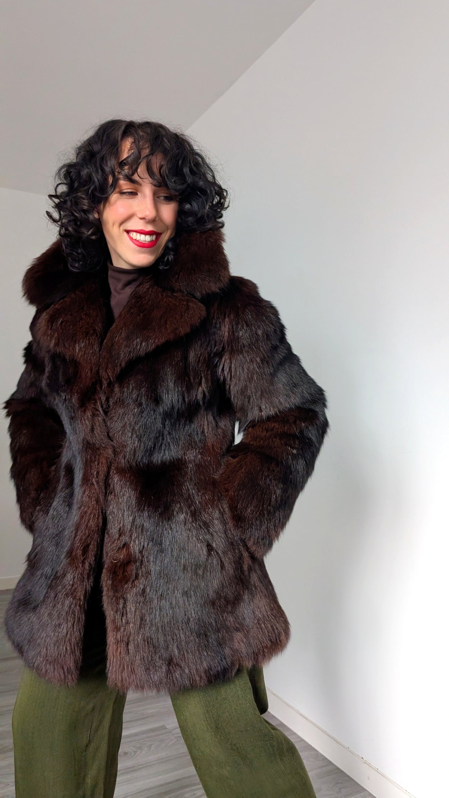 Manteau fourrure 70s T36