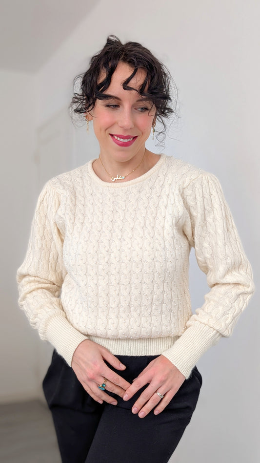 Pull laine agneau et angora T36/38