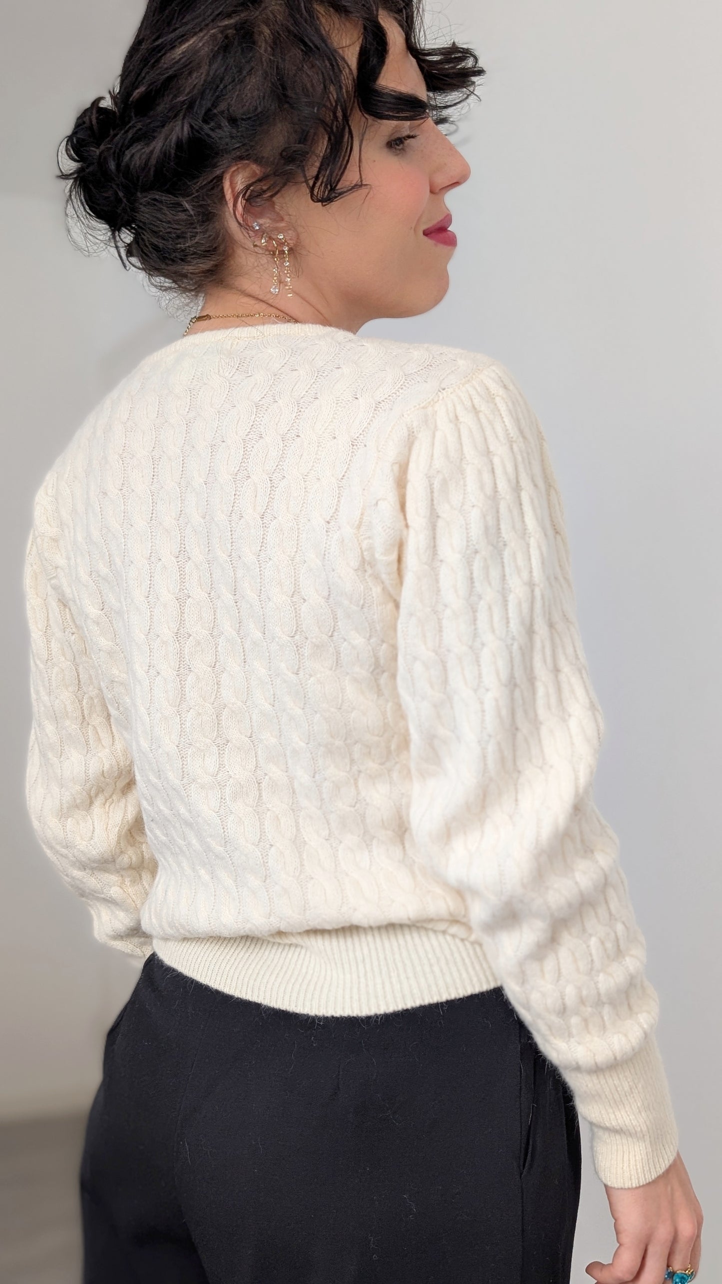 Pull laine agneau et angora T36/38
