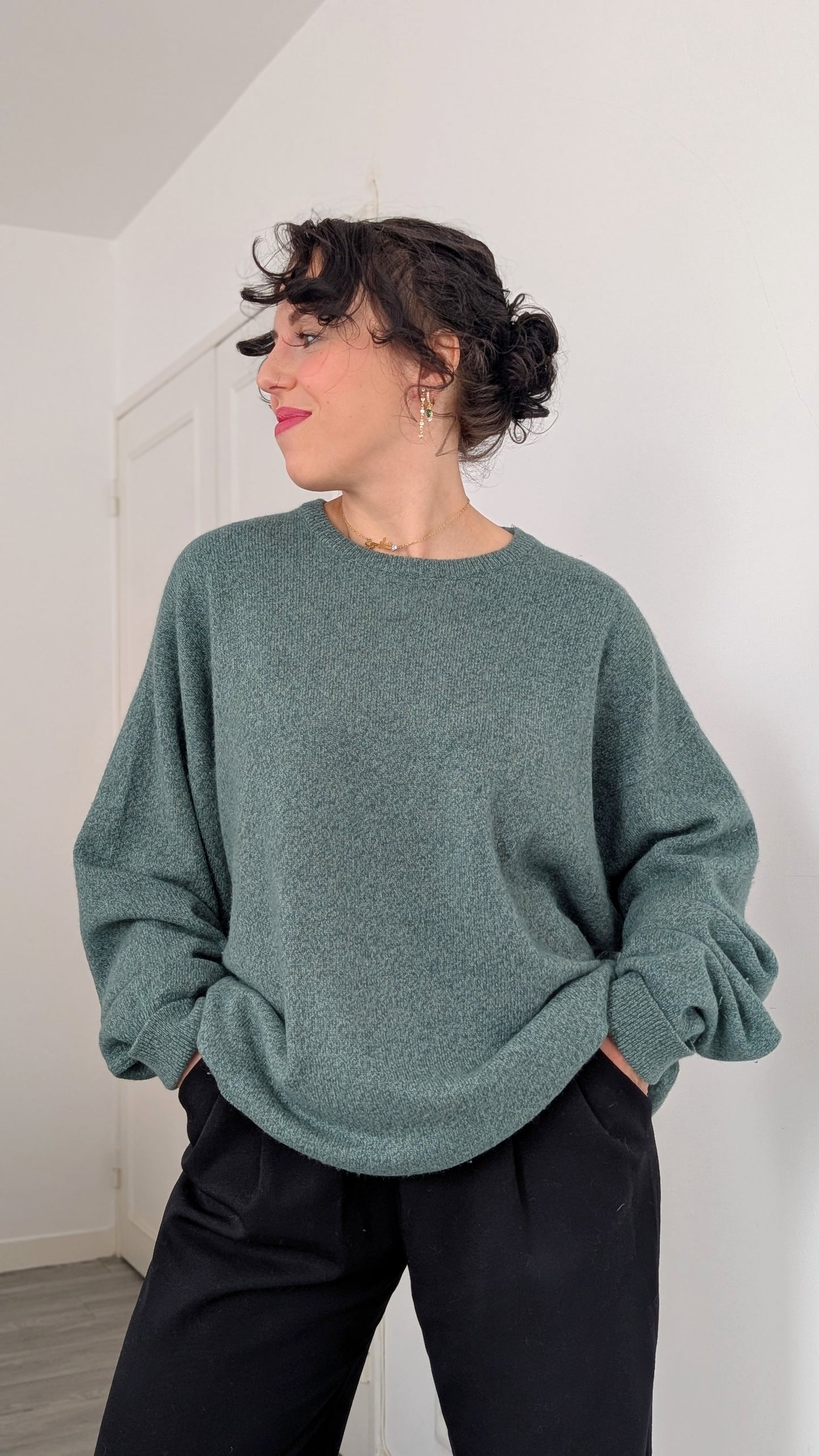 Pull laine et angora fabriqué en Ecosse du 34 au 44+
