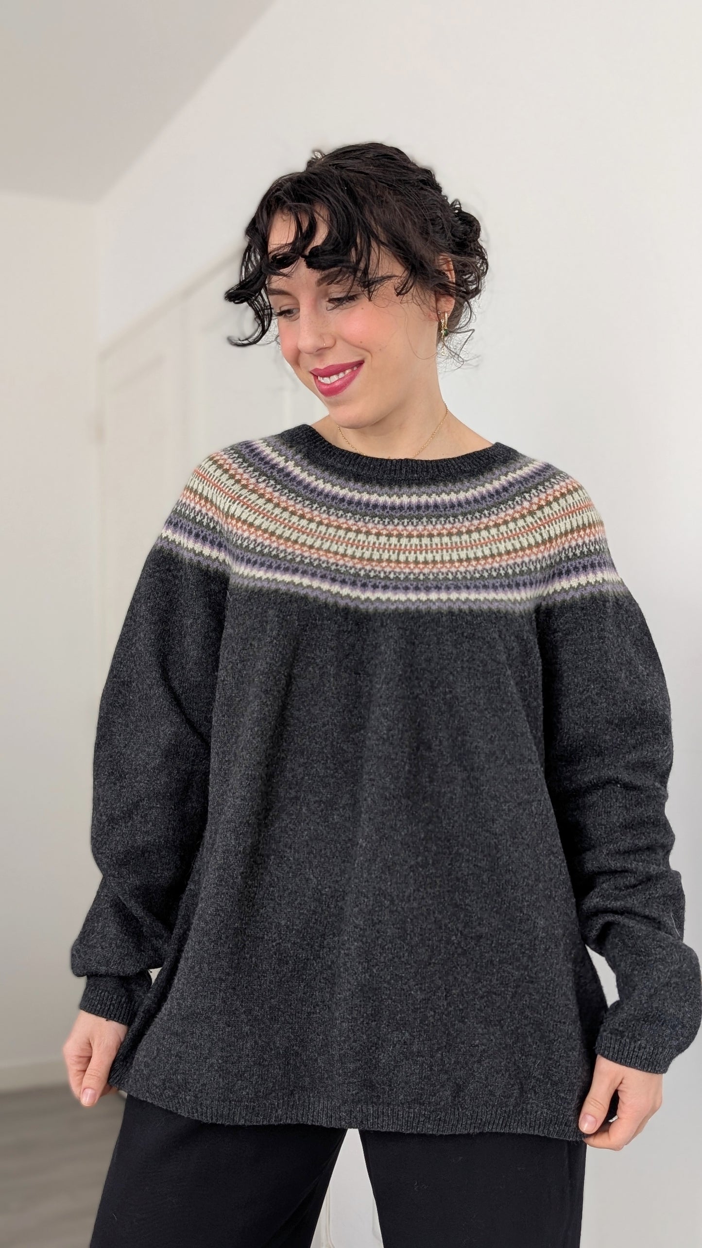 Pull style islandais en laine T40-42