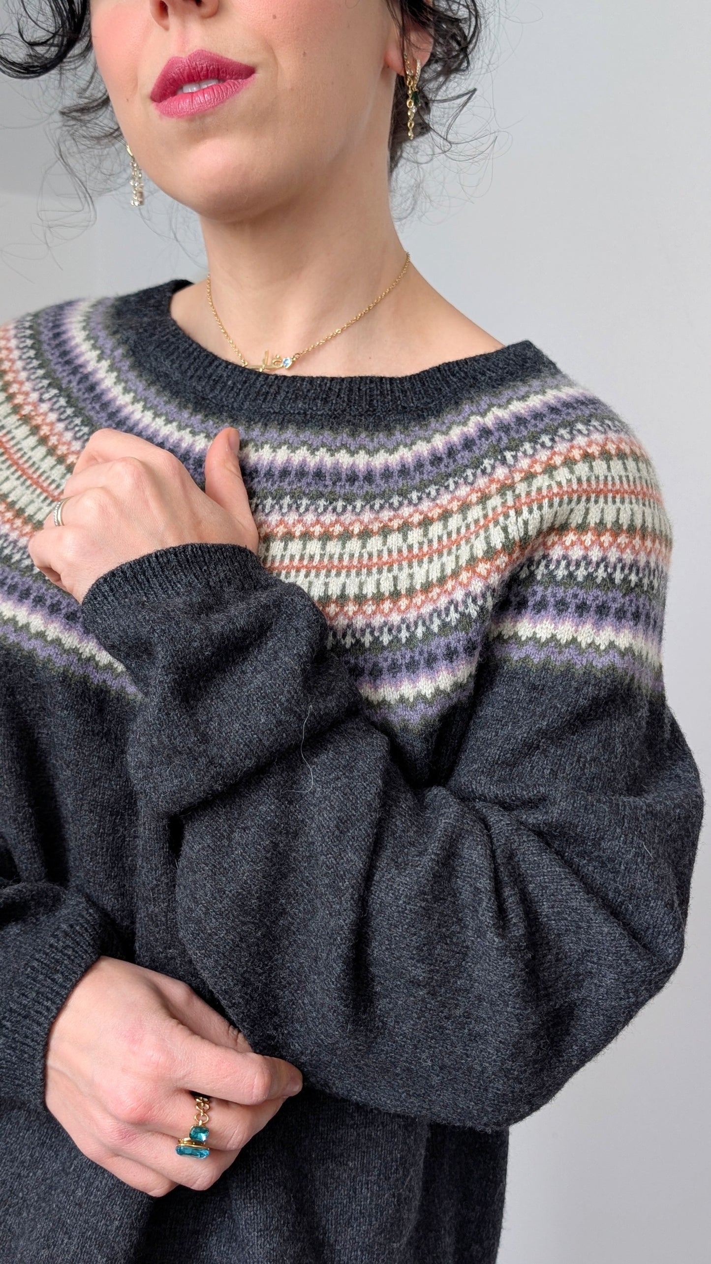 Pull style islandais en laine T40-42