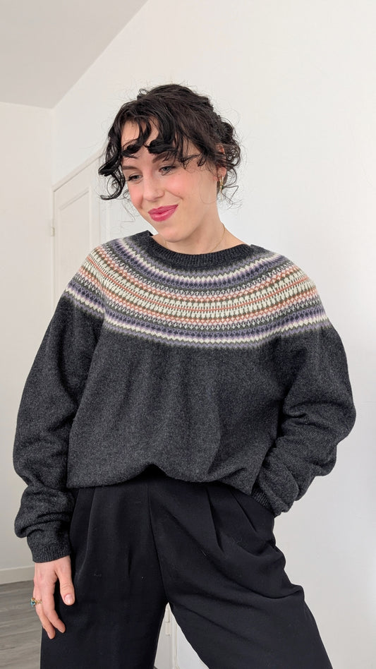 Pull style islandais en laine T40-42