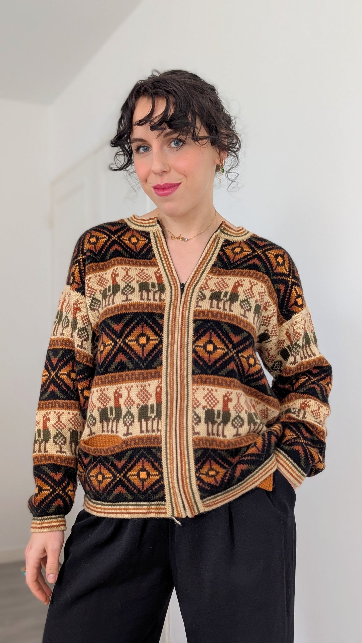 Cardigan 100% alpaca T40