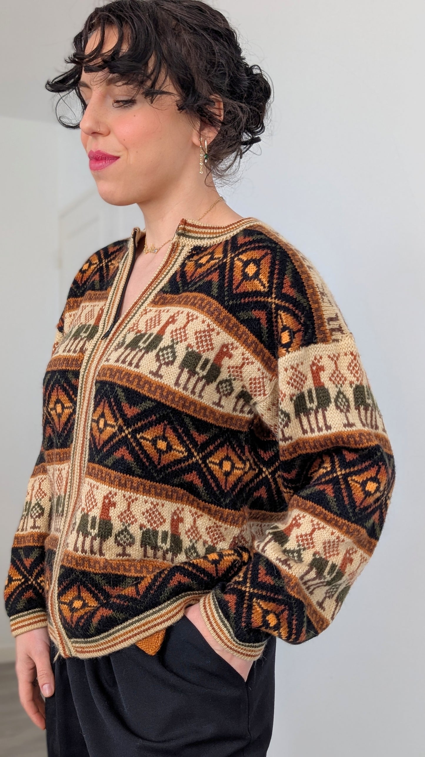 Cardigan 100% alpaca T40