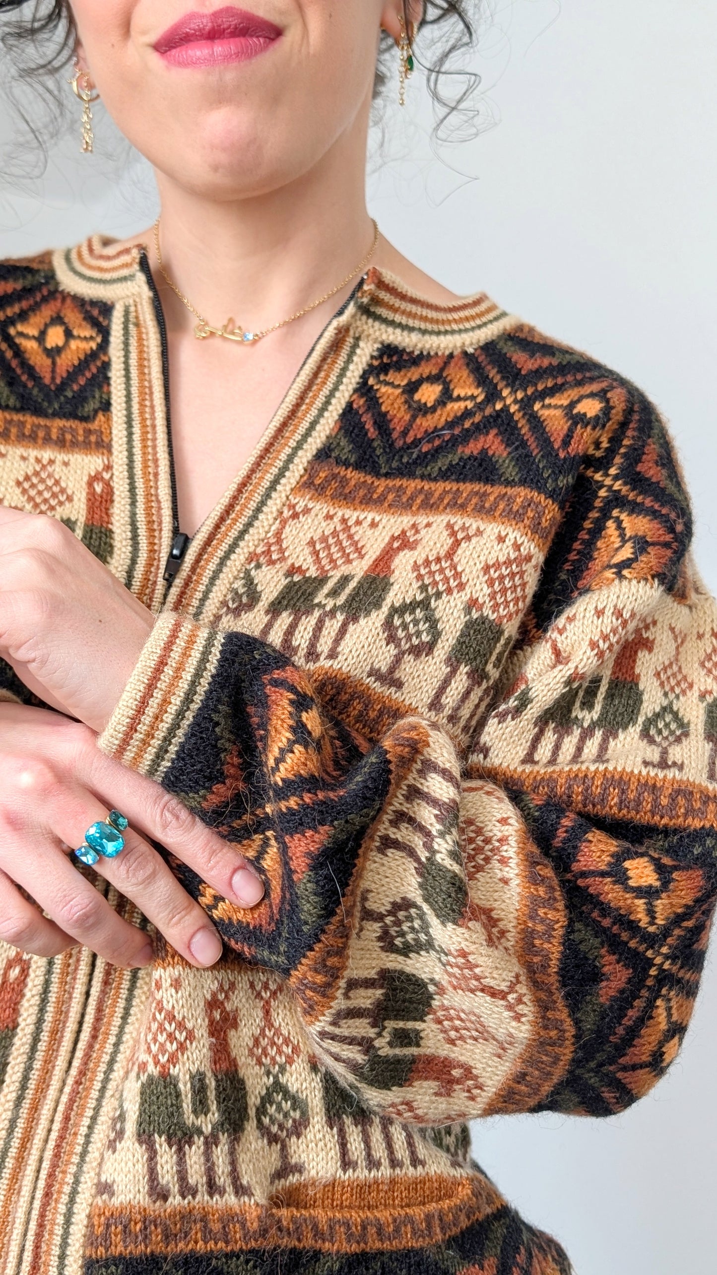 Cardigan 100% alpaca T40