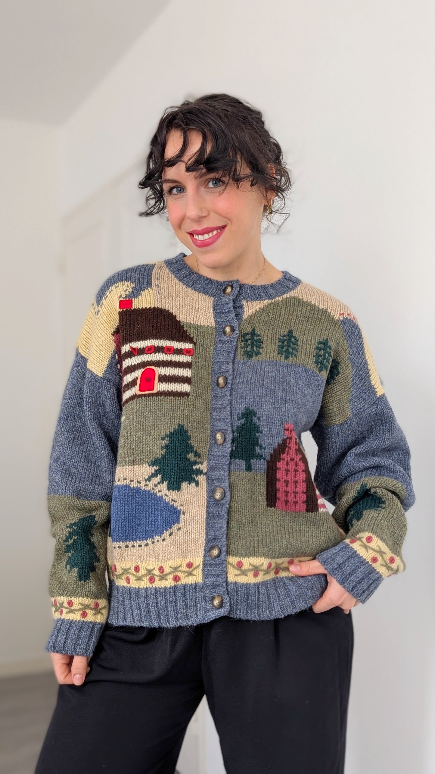 Cardigan laine shetland T40-42