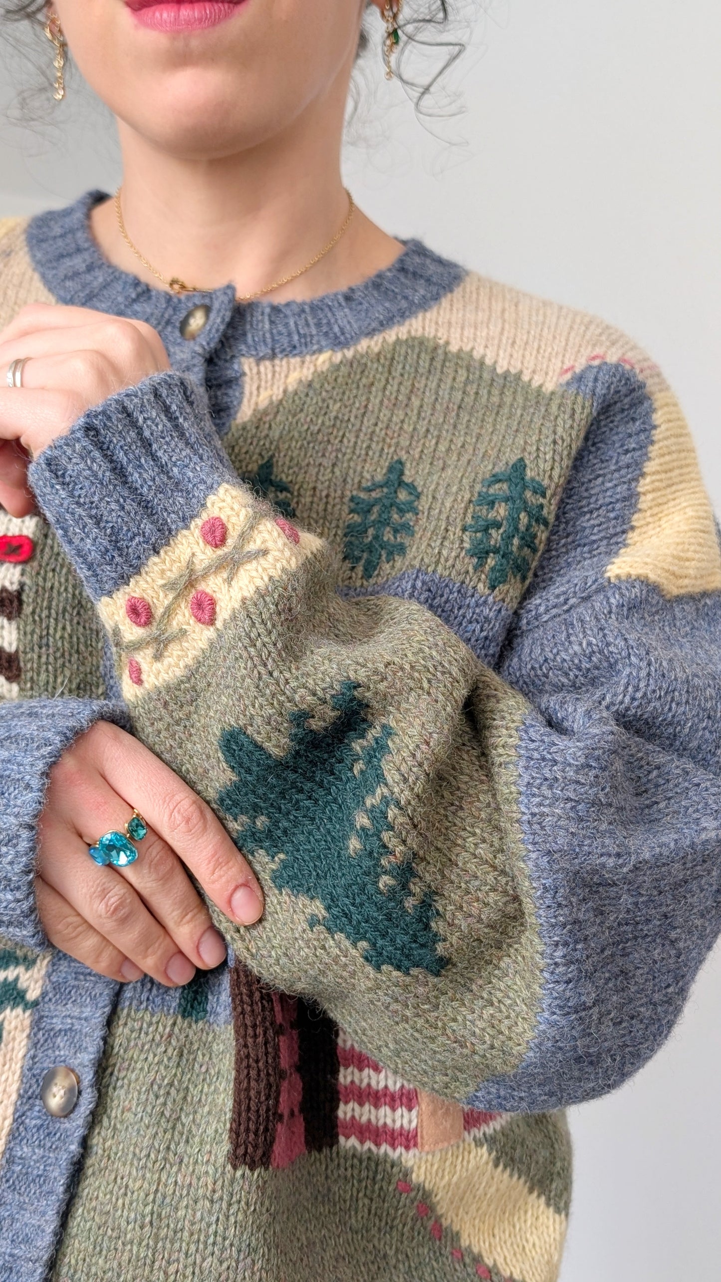 Cardigan laine shetland T40-42