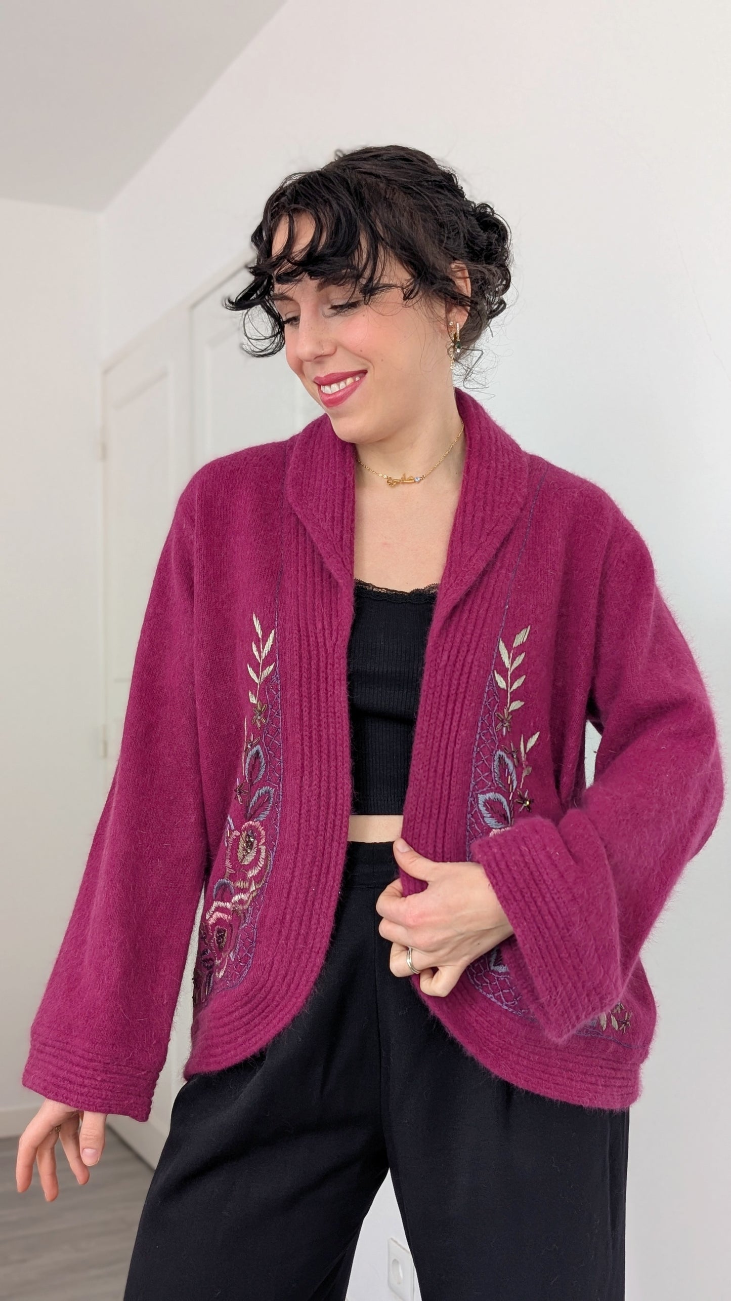 Cardigan angora taille du 34 au 42