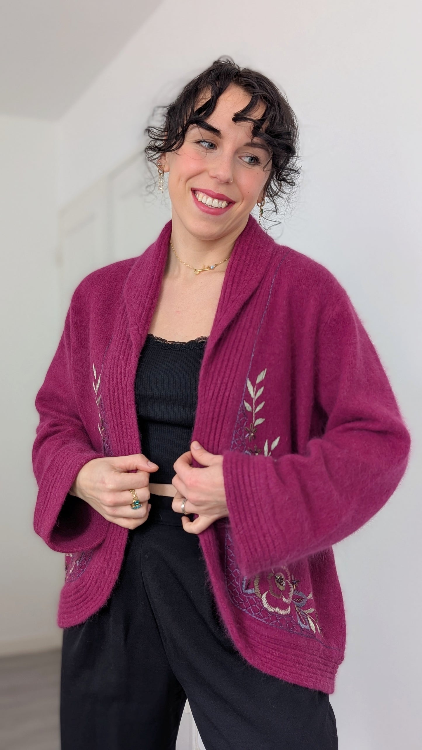 Cardigan angora taille du 34 au 42
