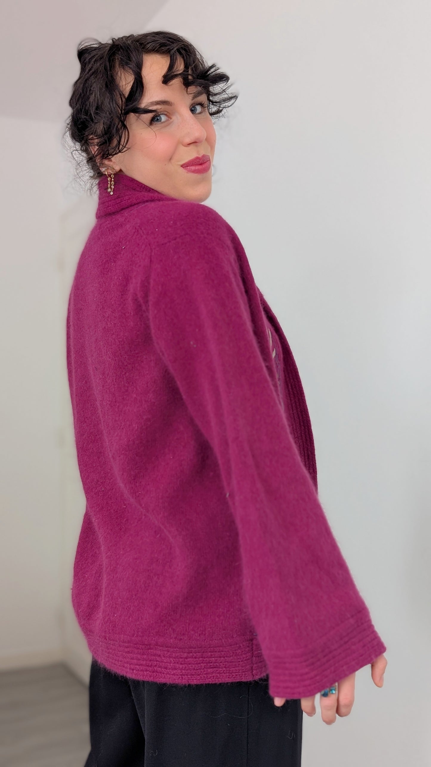 Cardigan angora taille du 34 au 42