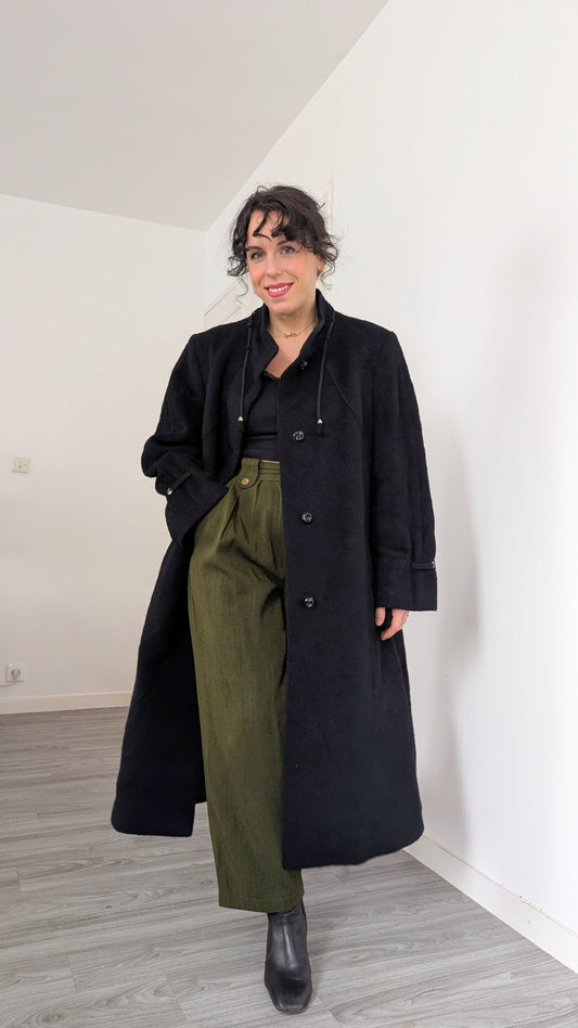 Manteau laine et mohair 70s T40-42
