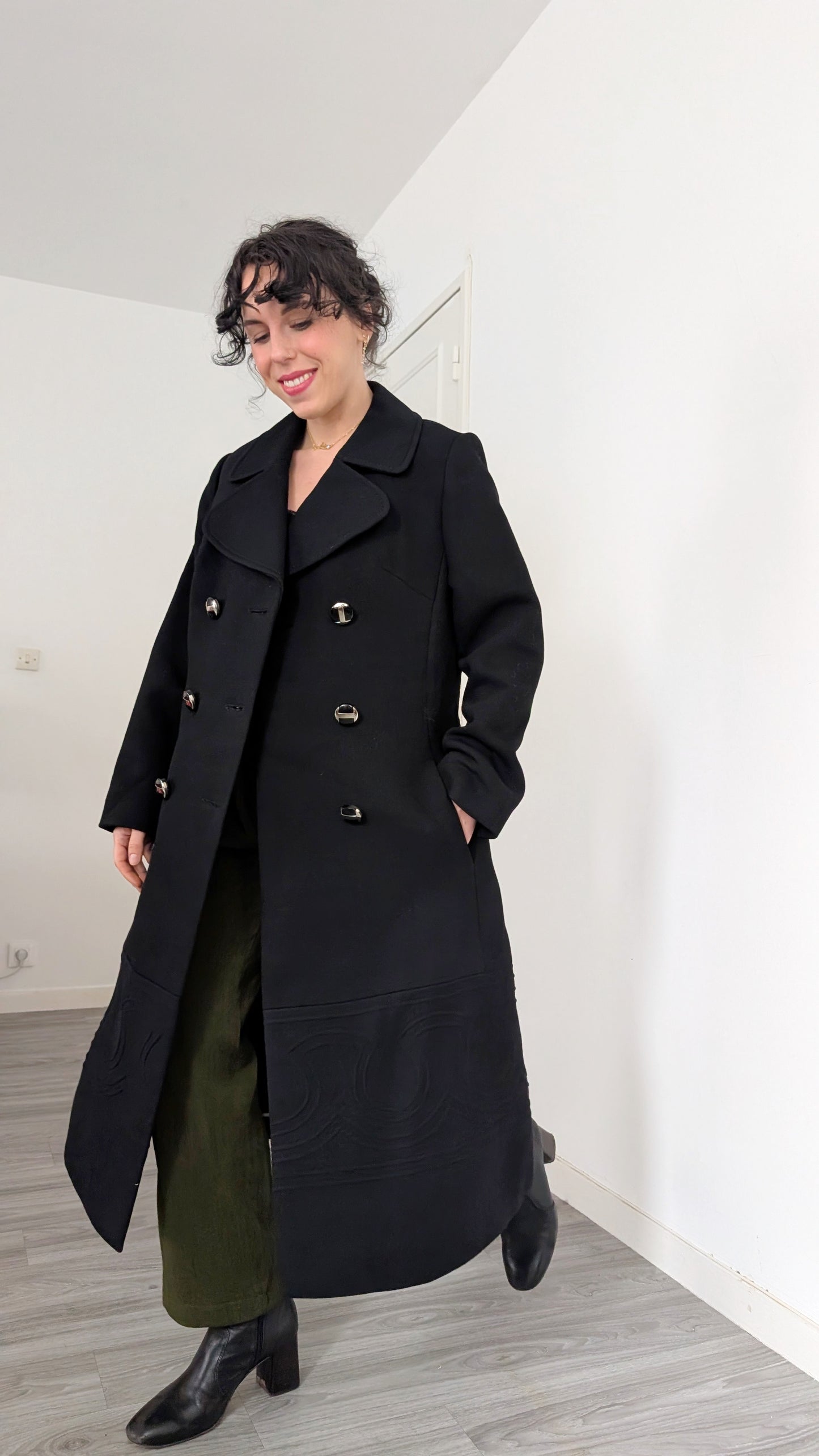 Manteau pure laine 70s T38-40