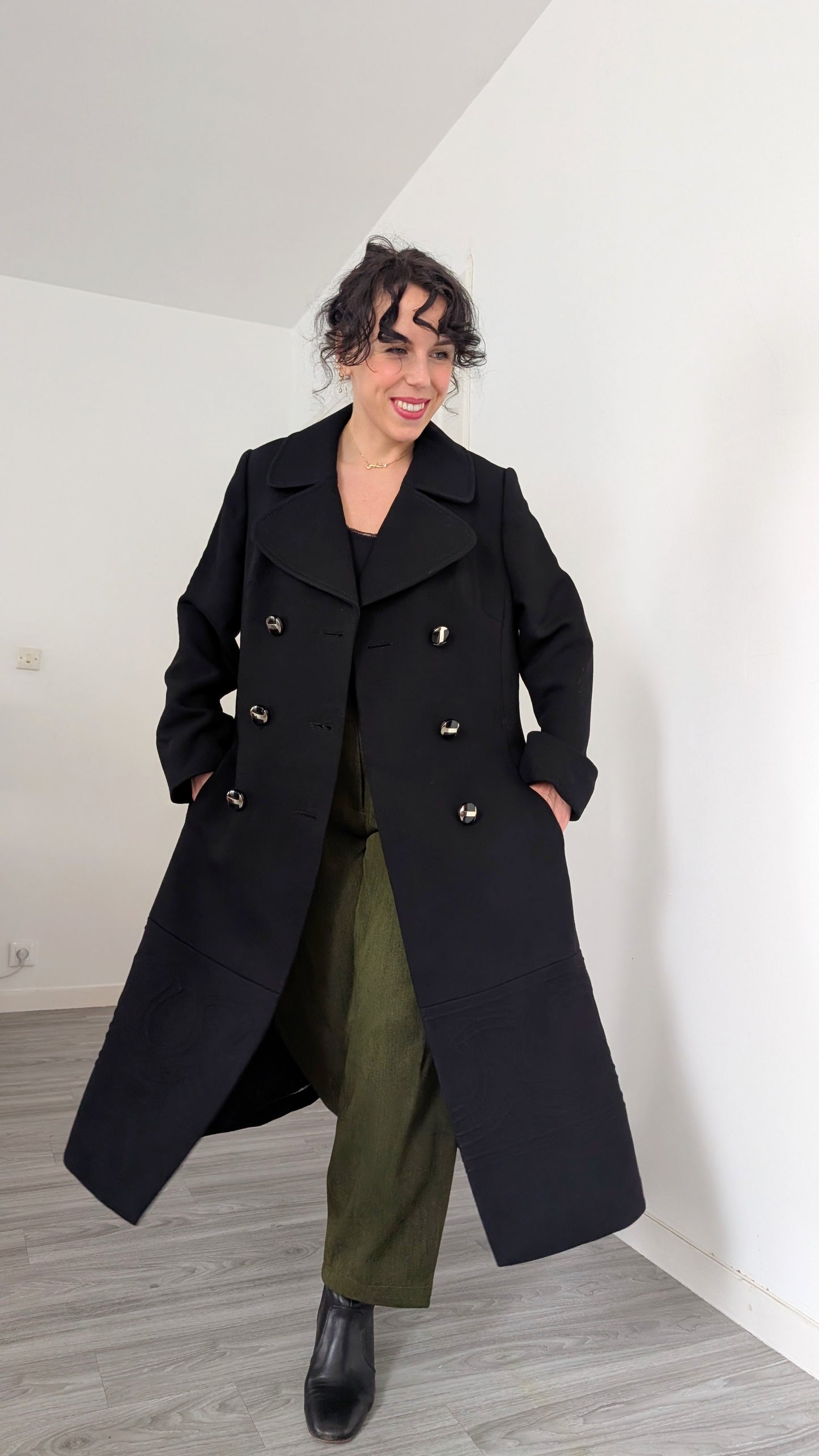 Manteau pure laine 70s T38-40