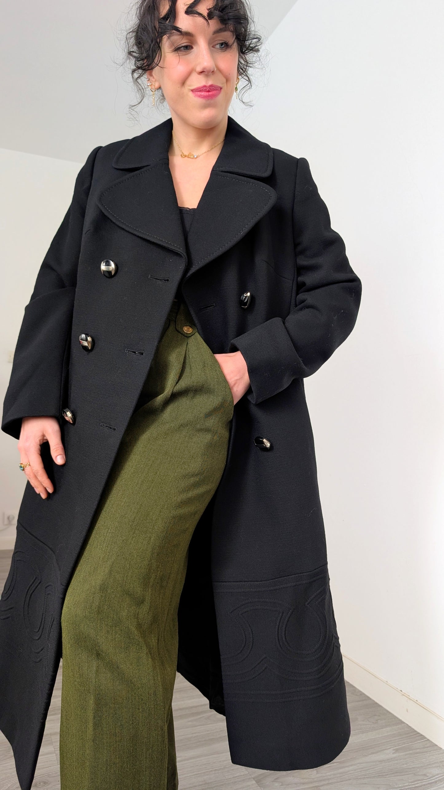 Manteau pure laine 70s T38-40